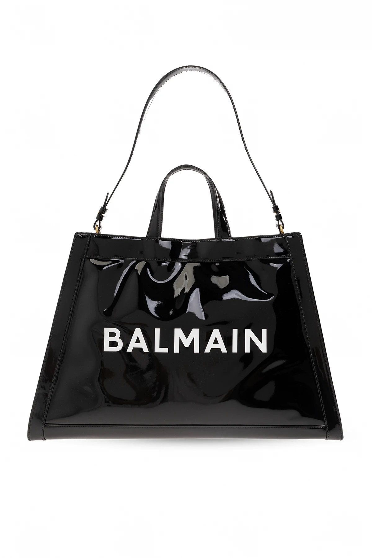 ‘Olivier's’ patent shopper bag