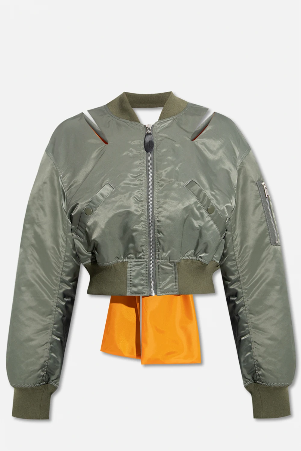 Cropped bomber jacket