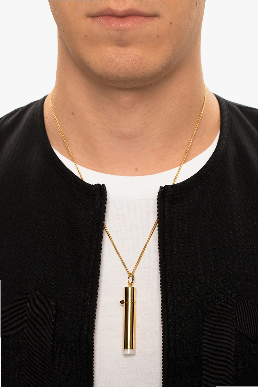 ‘Pill Case’ necklace with charm