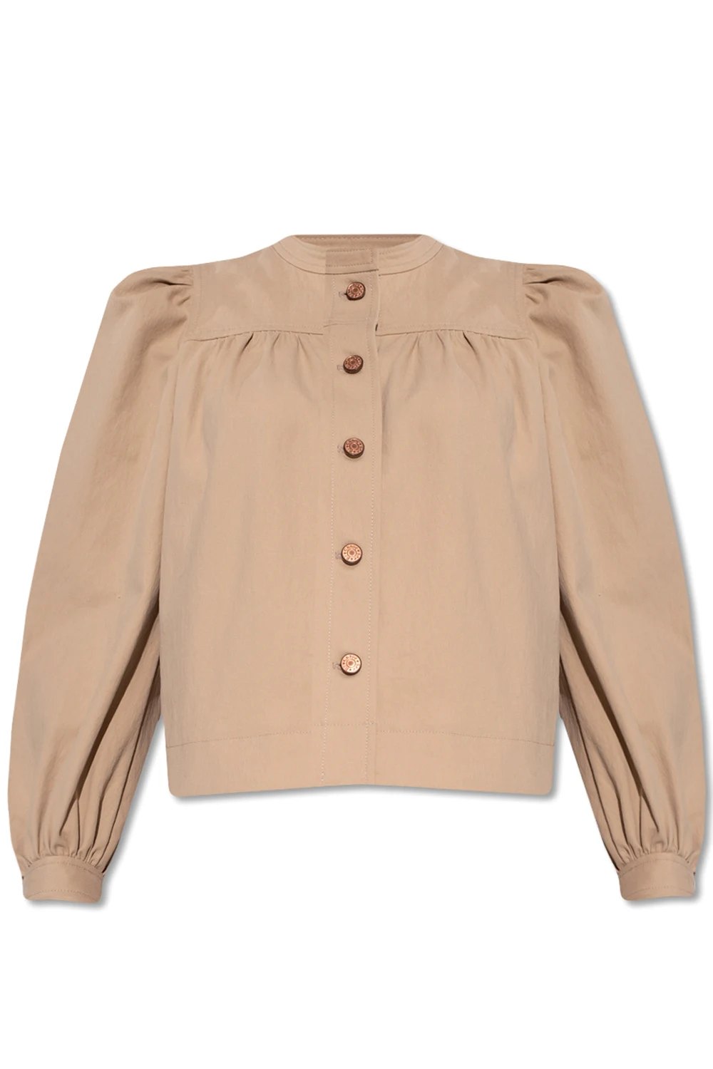 Jacket with puff sleeves