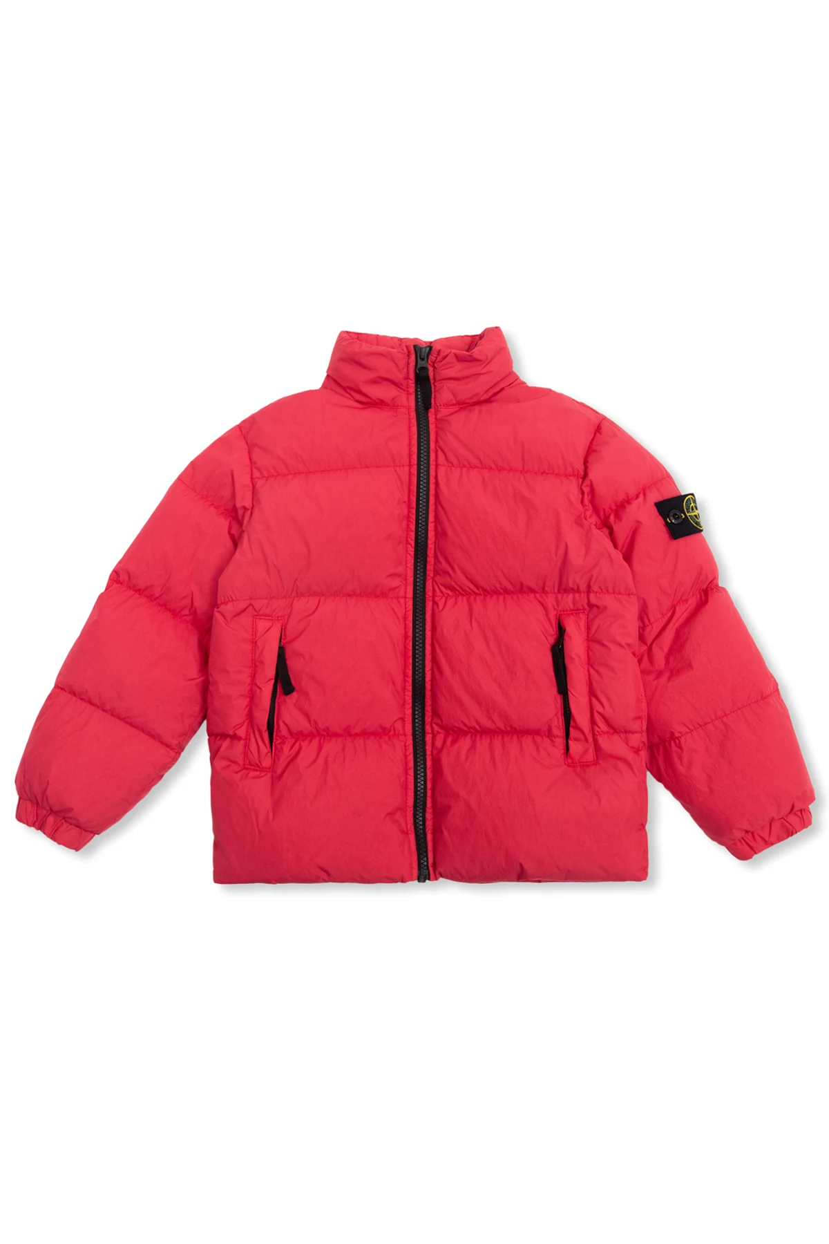 Puffer jacket with logo