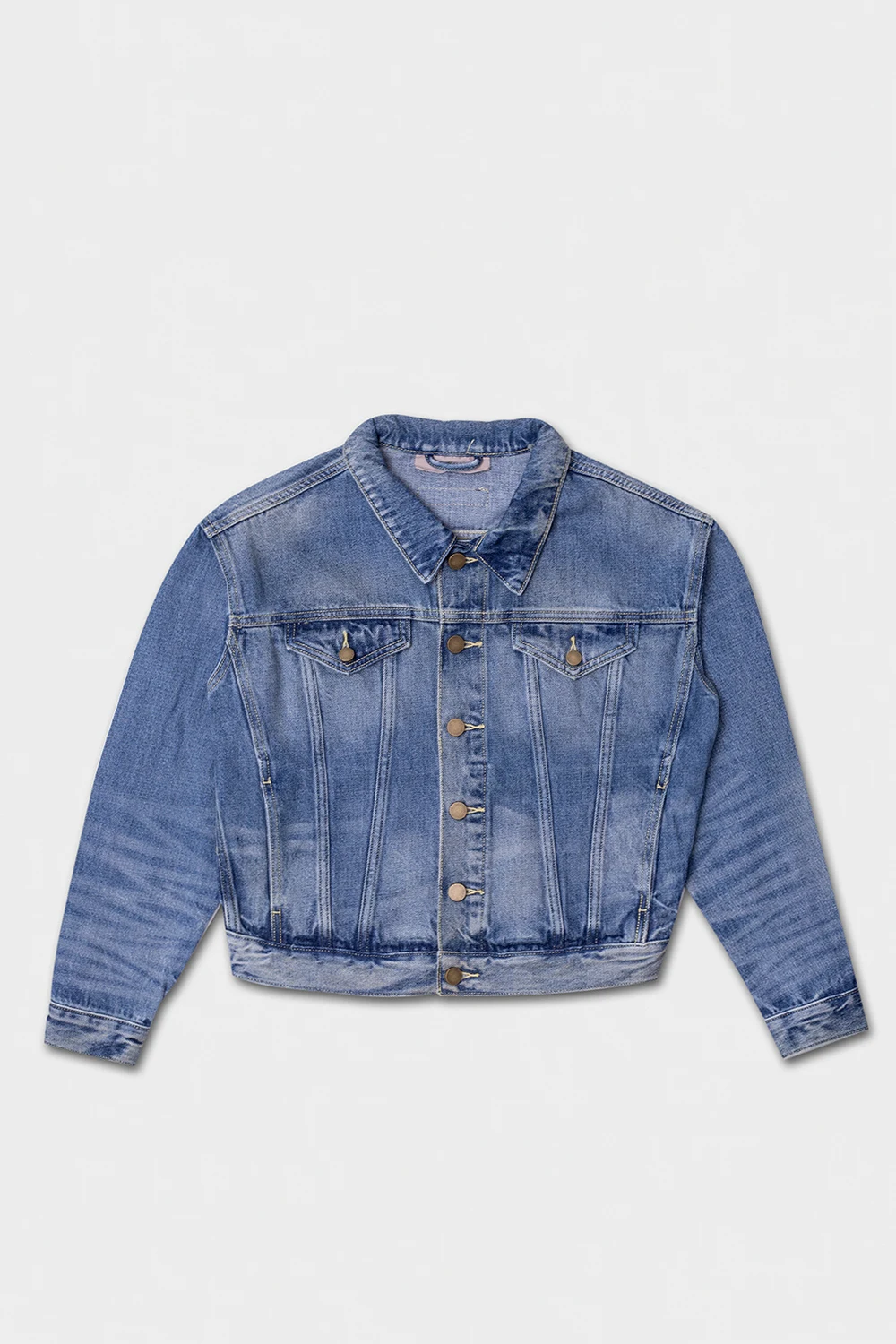 Denim jacket with logo