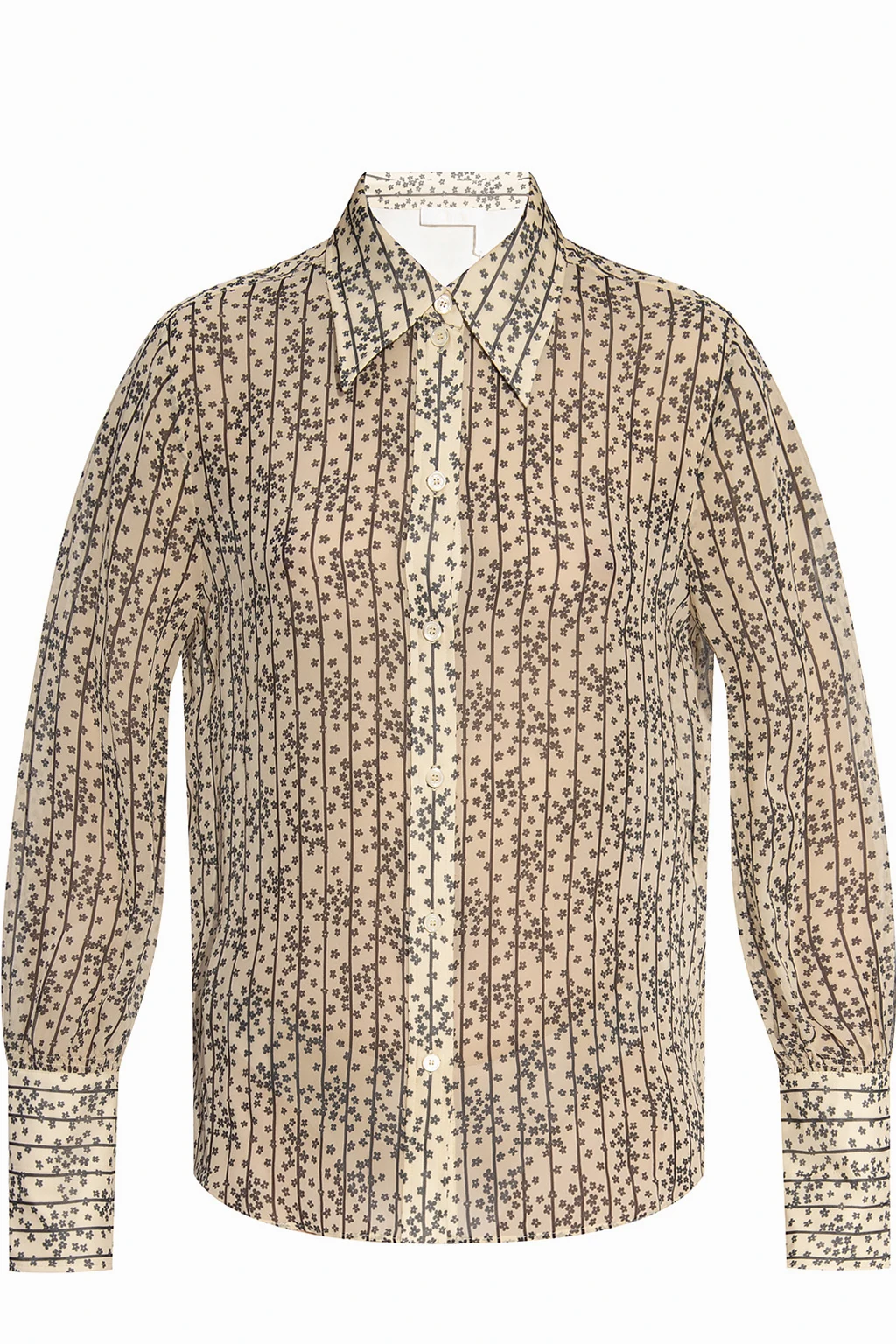 Floral-printed shirt