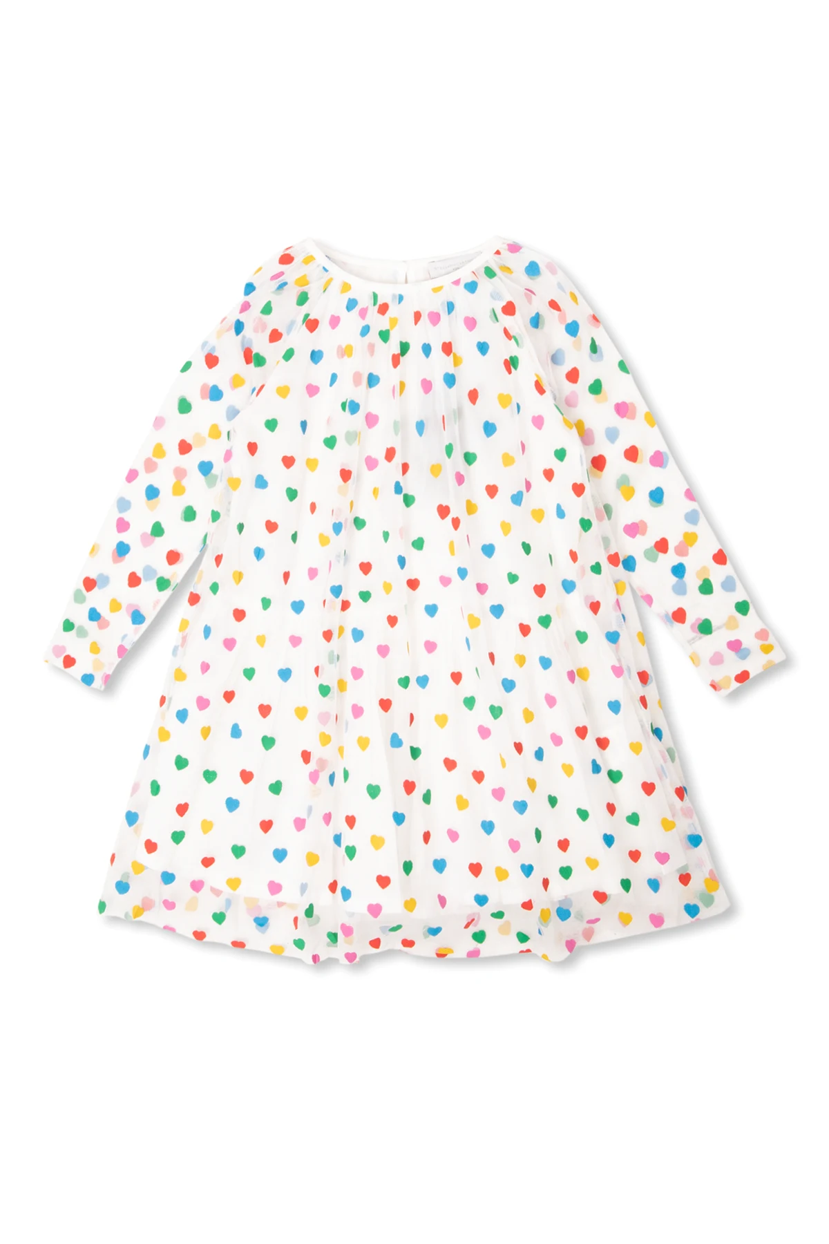 Dress with motif of hearts