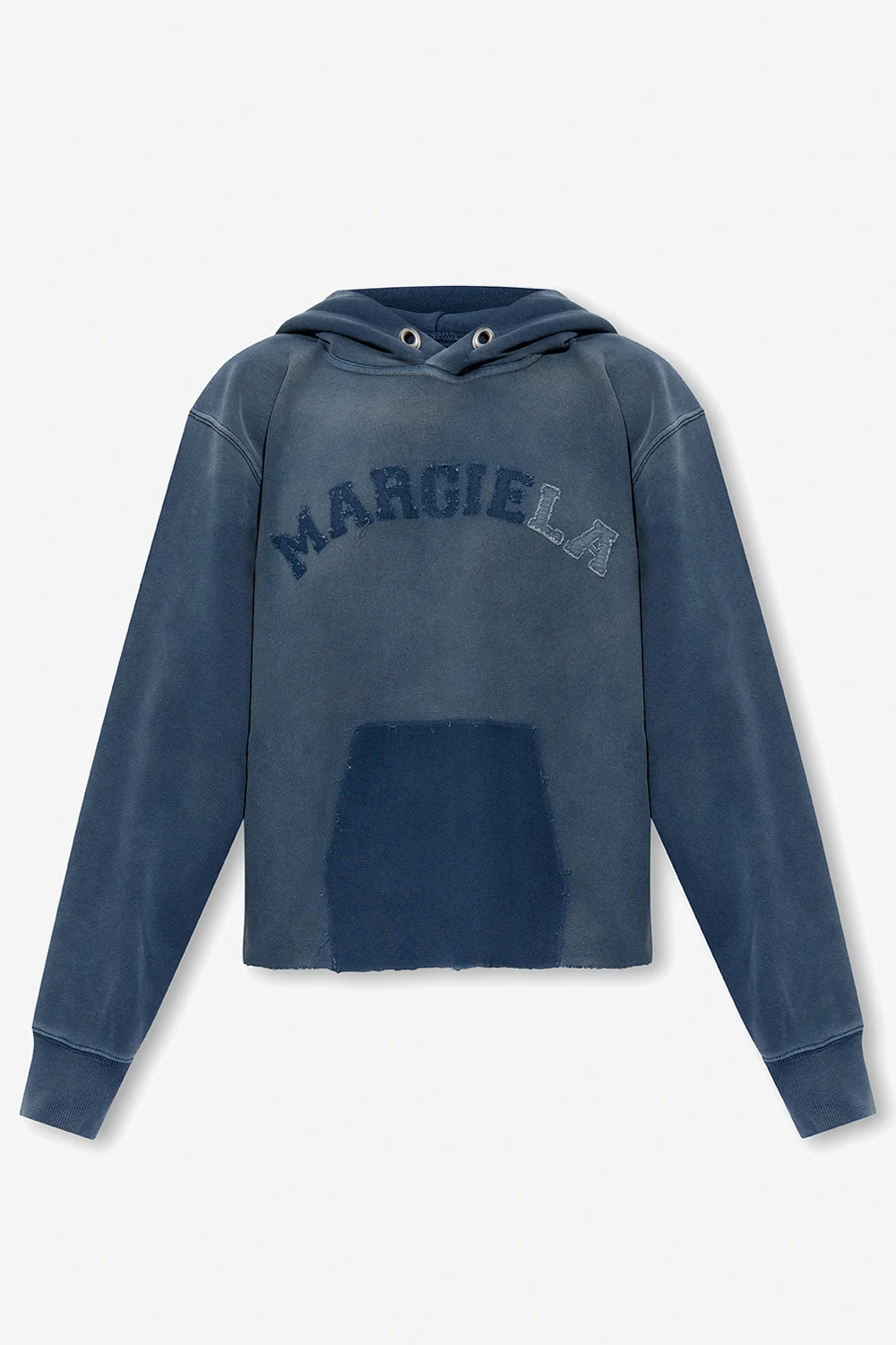 Hoodie with logo patches