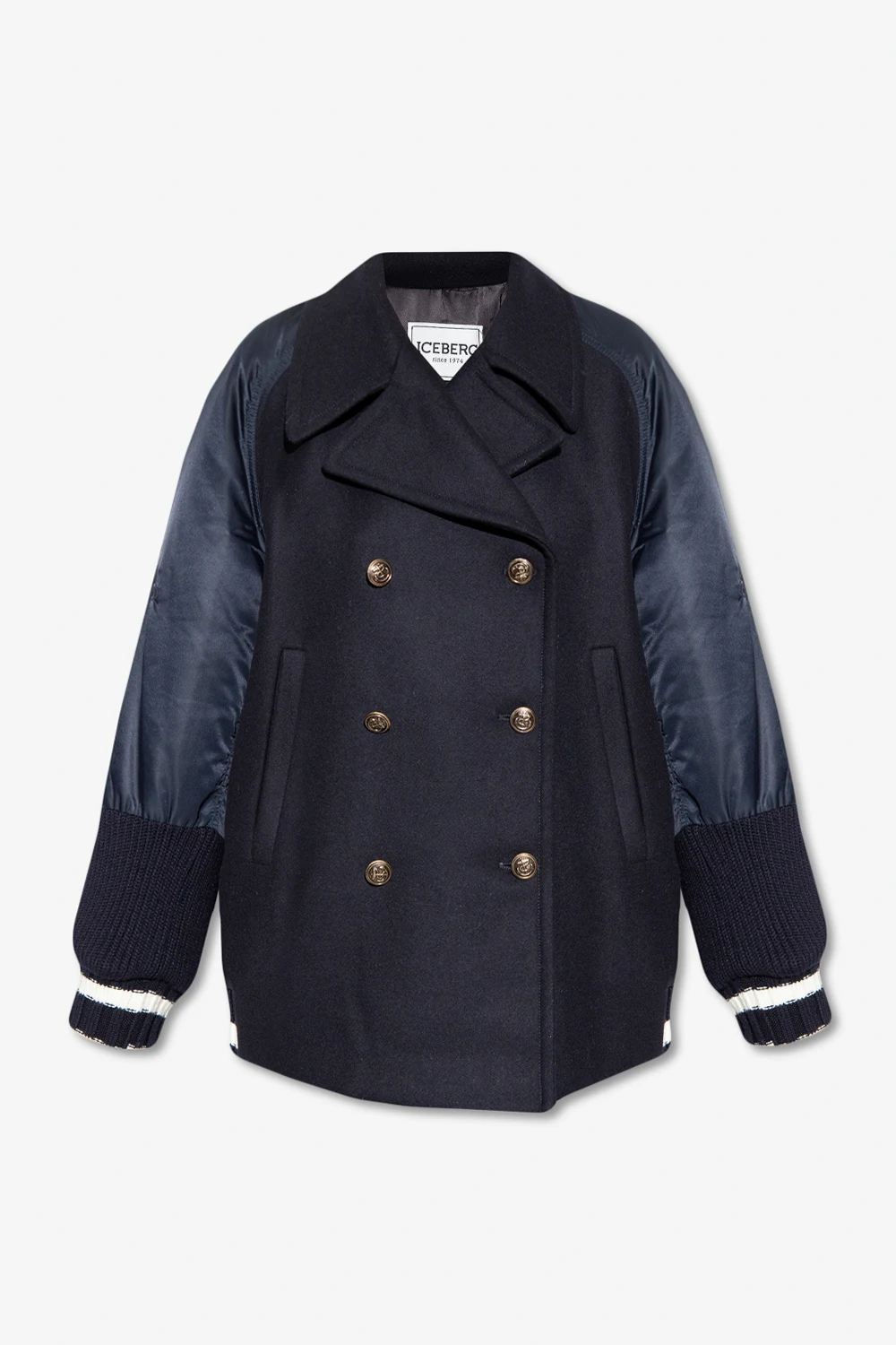 Jacket with coat motif