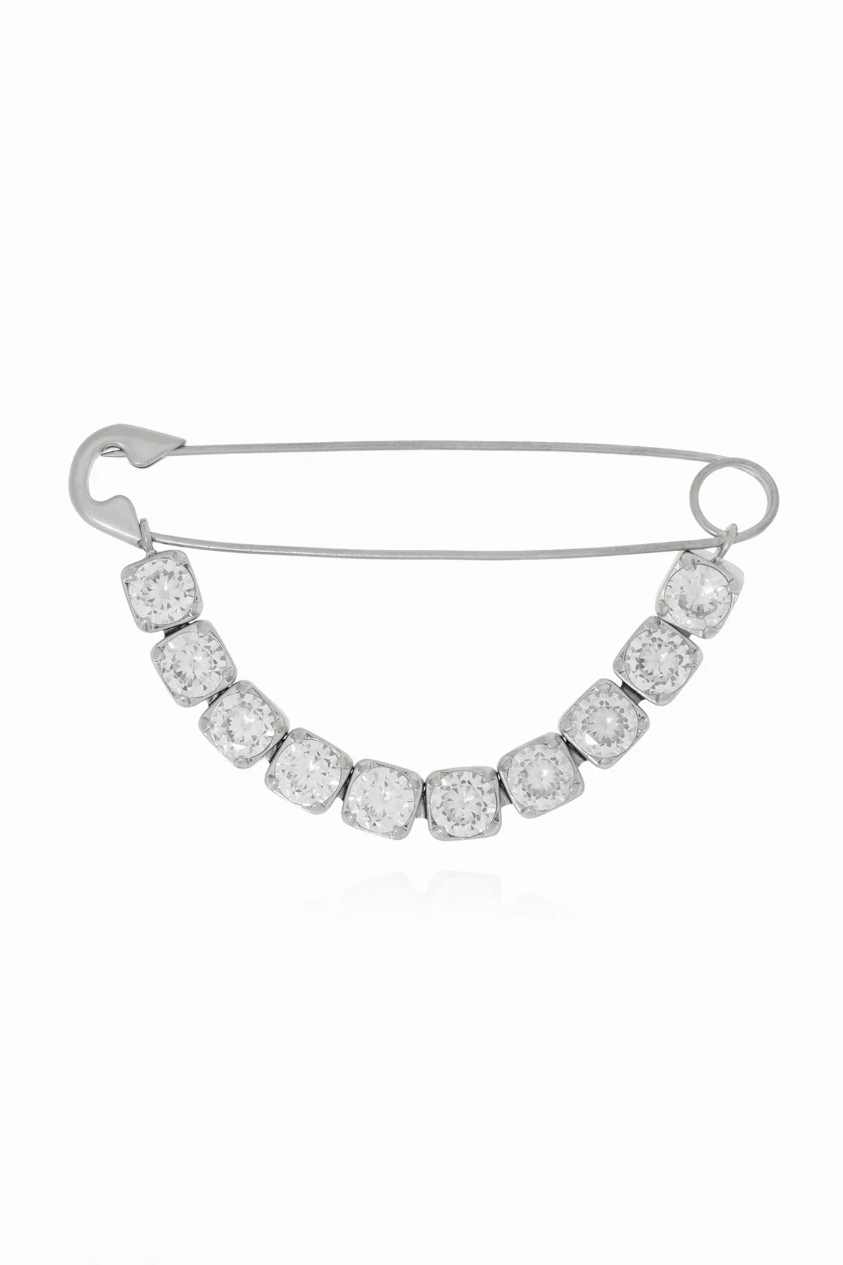 Brooch with rhinestones