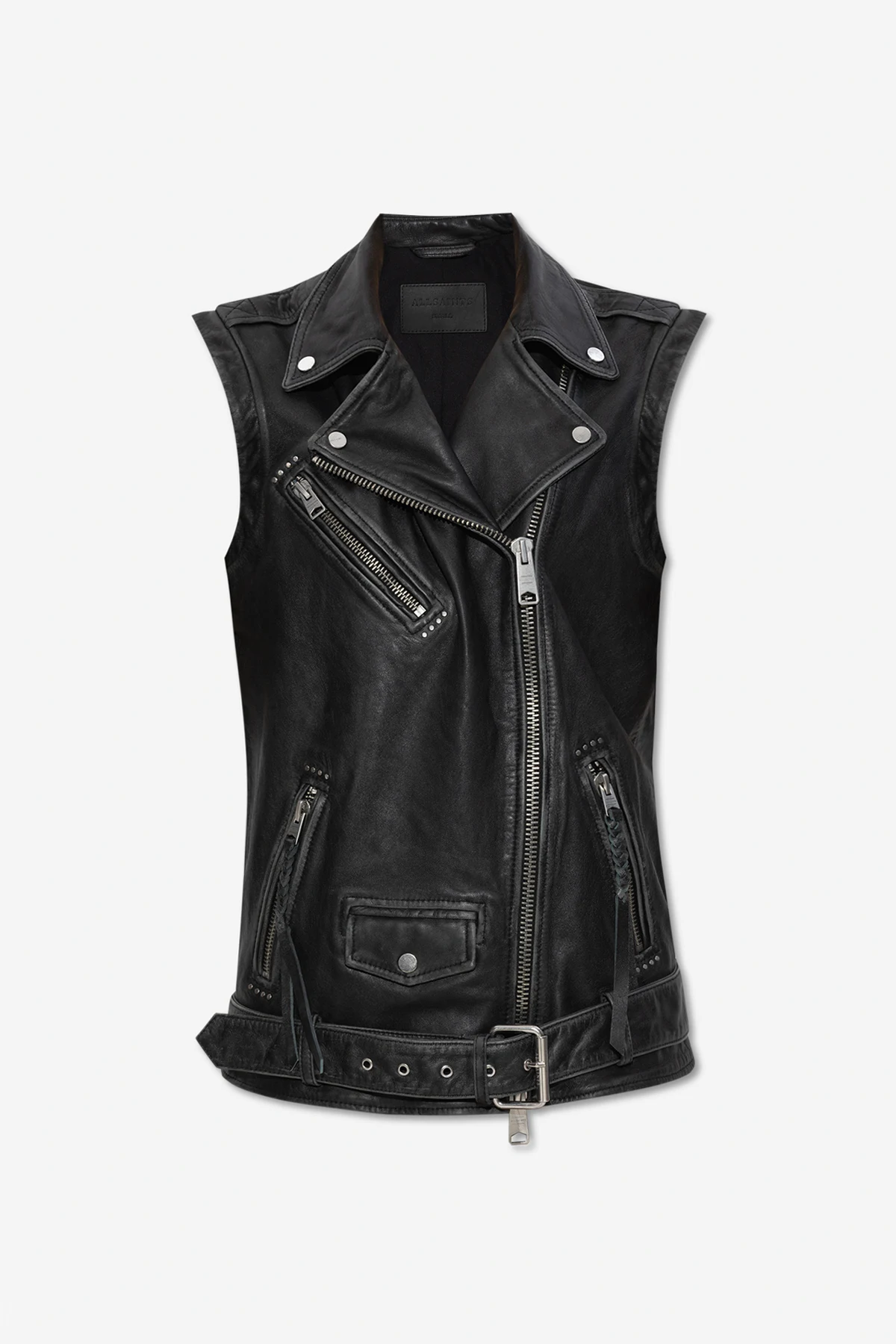 ‘Billie’ leather vest