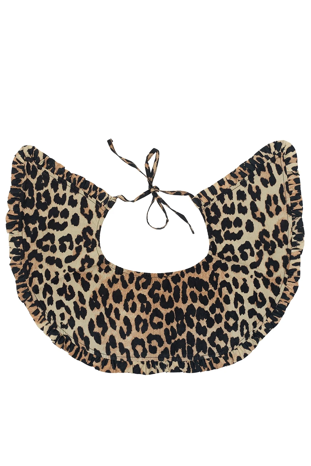 Leopard print collar