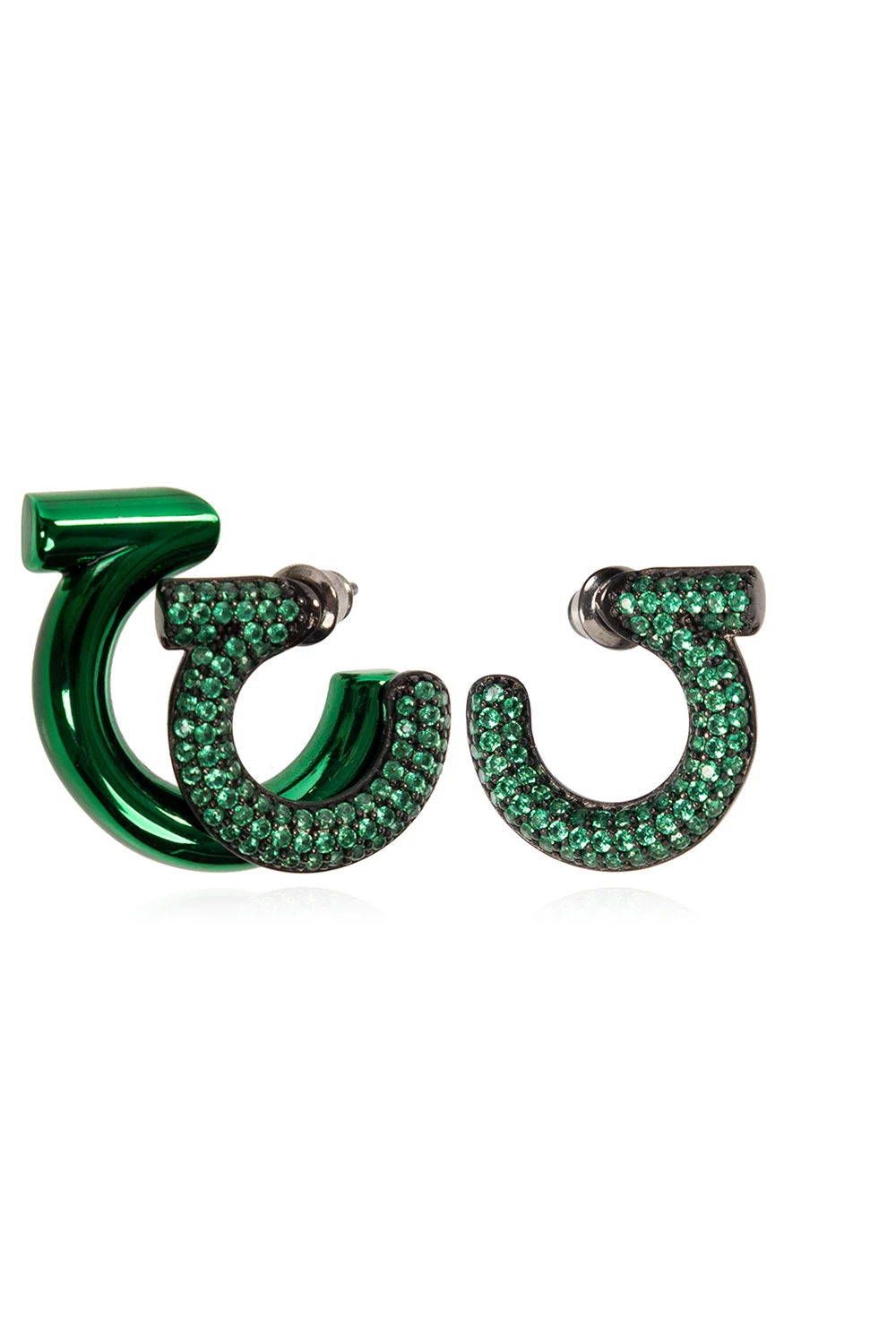 Logo-shaped earrings