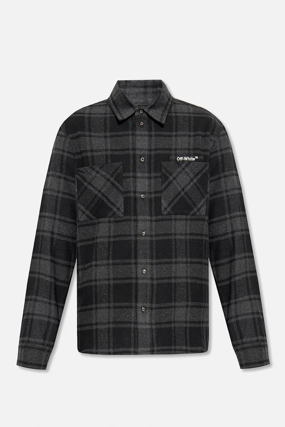 Flannel shirt with logo