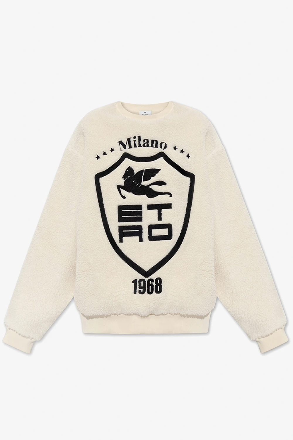 Fleece sweatshirt with logo