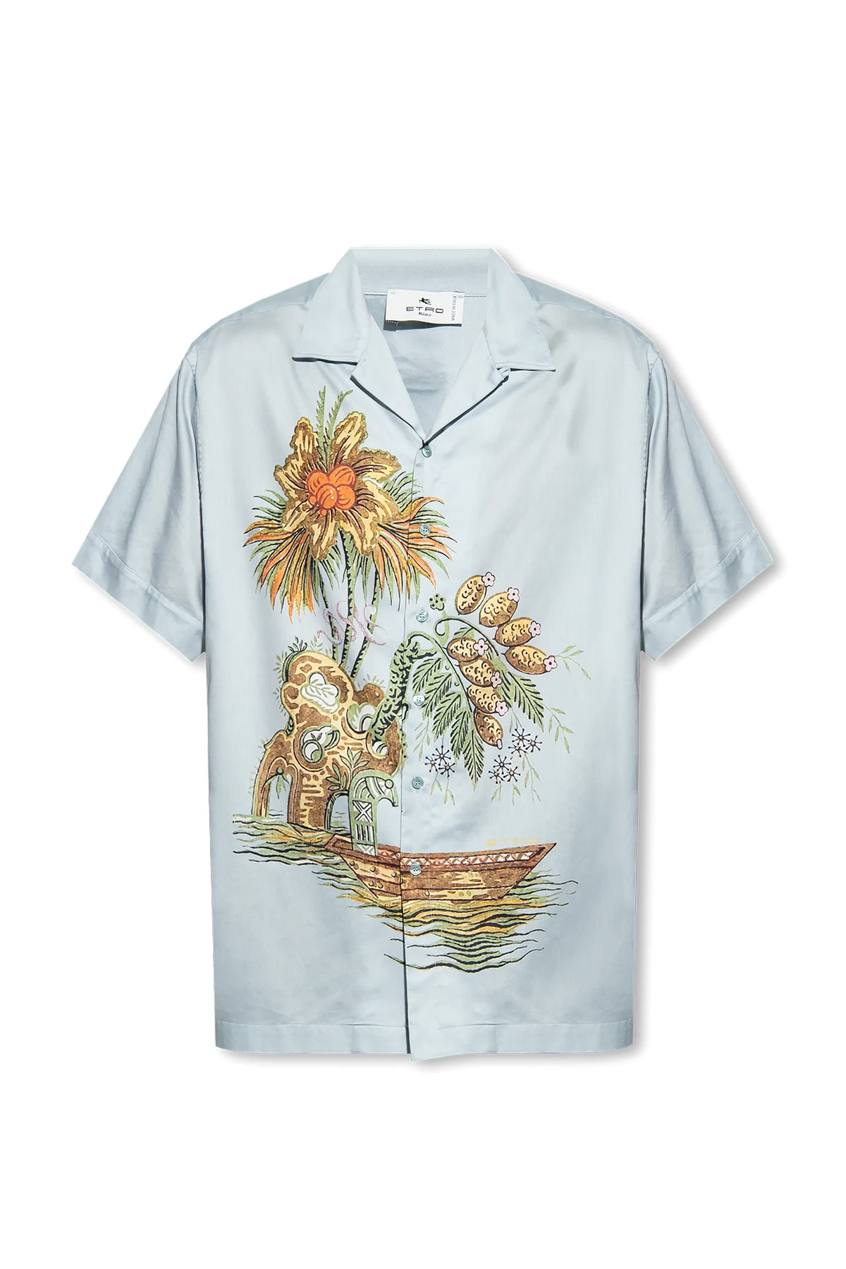 Shirt with floral motif