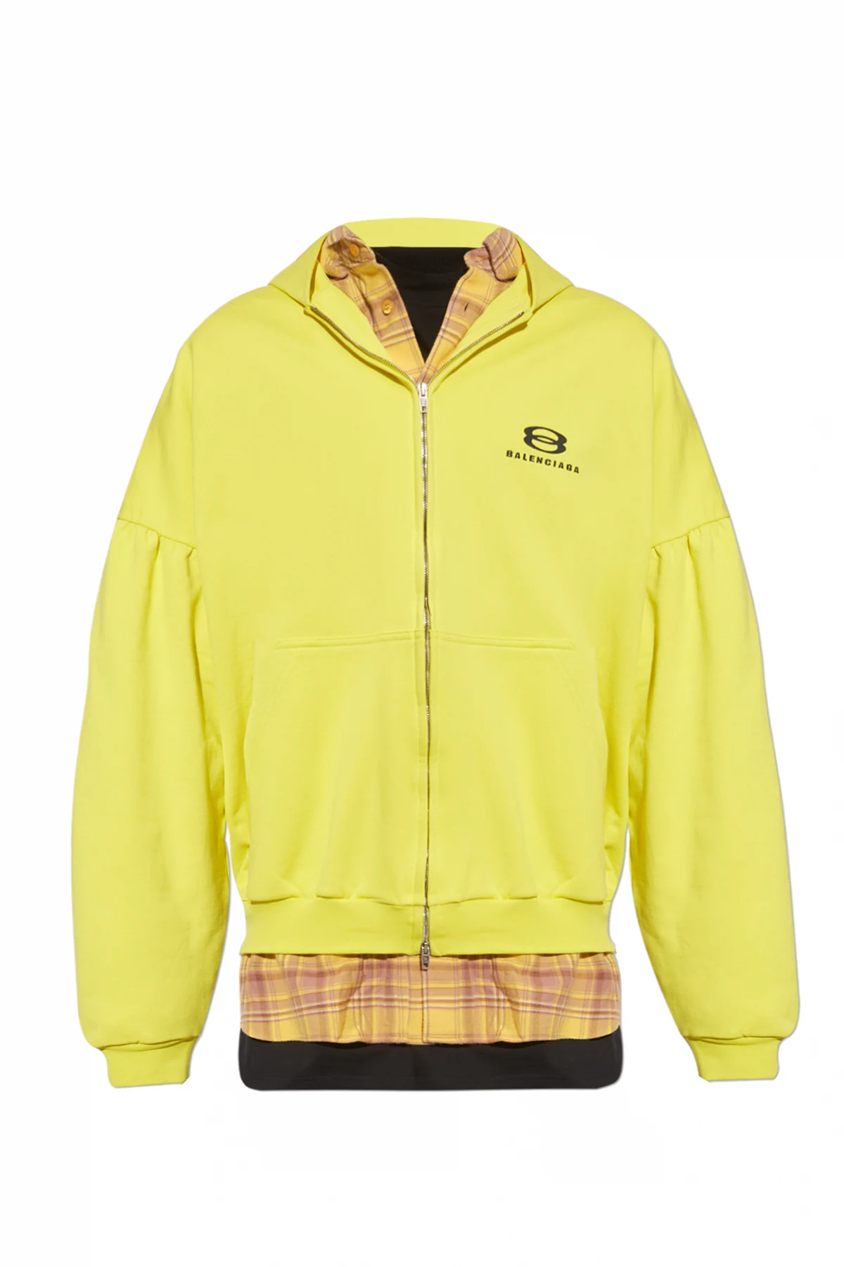YELLOW  Layered hoodie