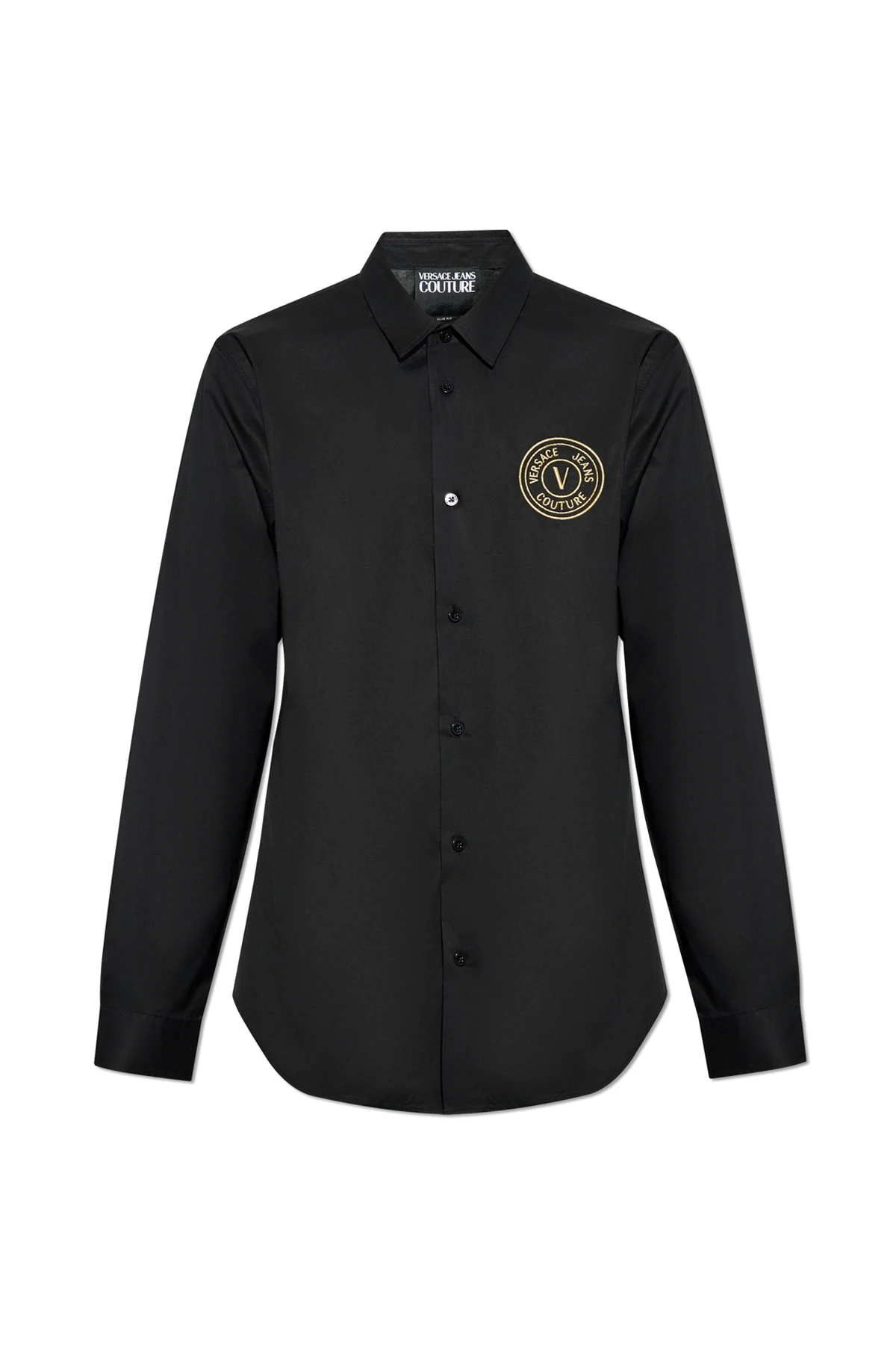 BLACK Shirt with embroidered logo
