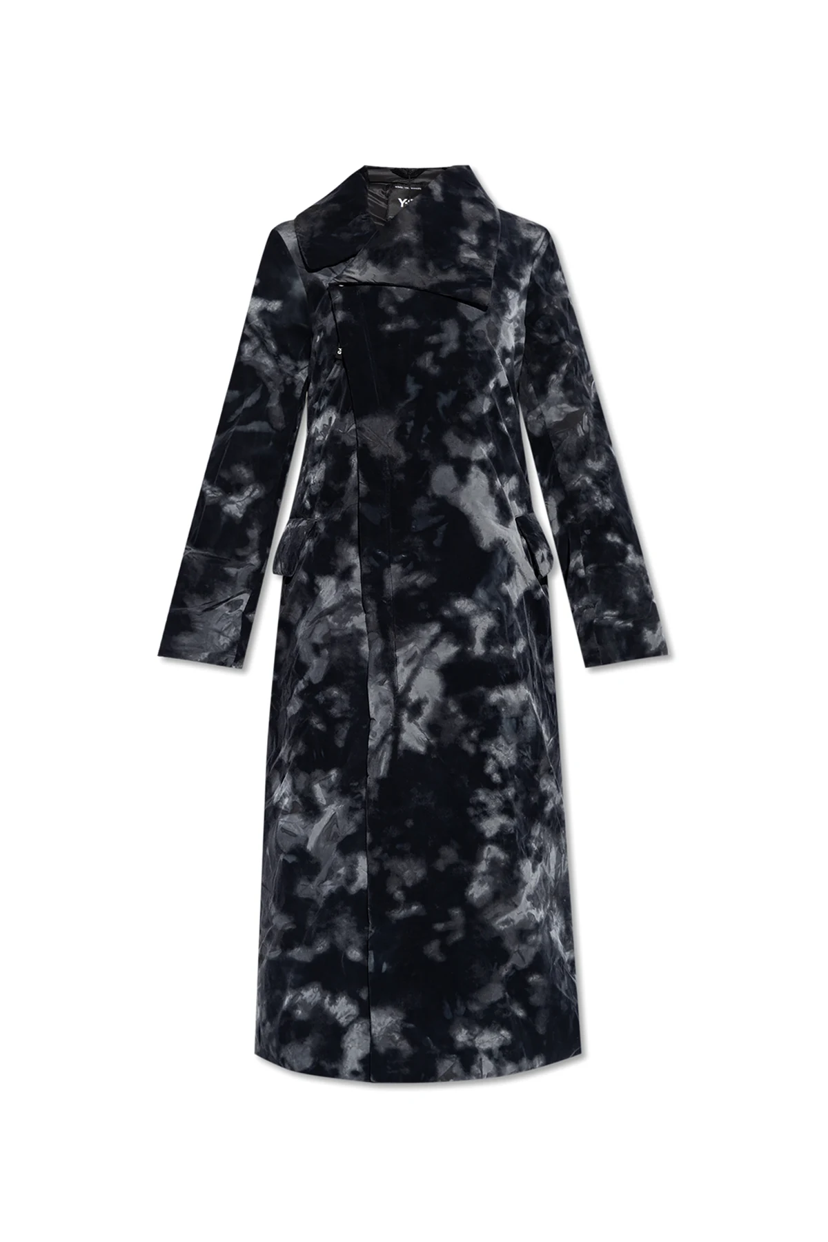 BLACK Insulated coat with velvet finish