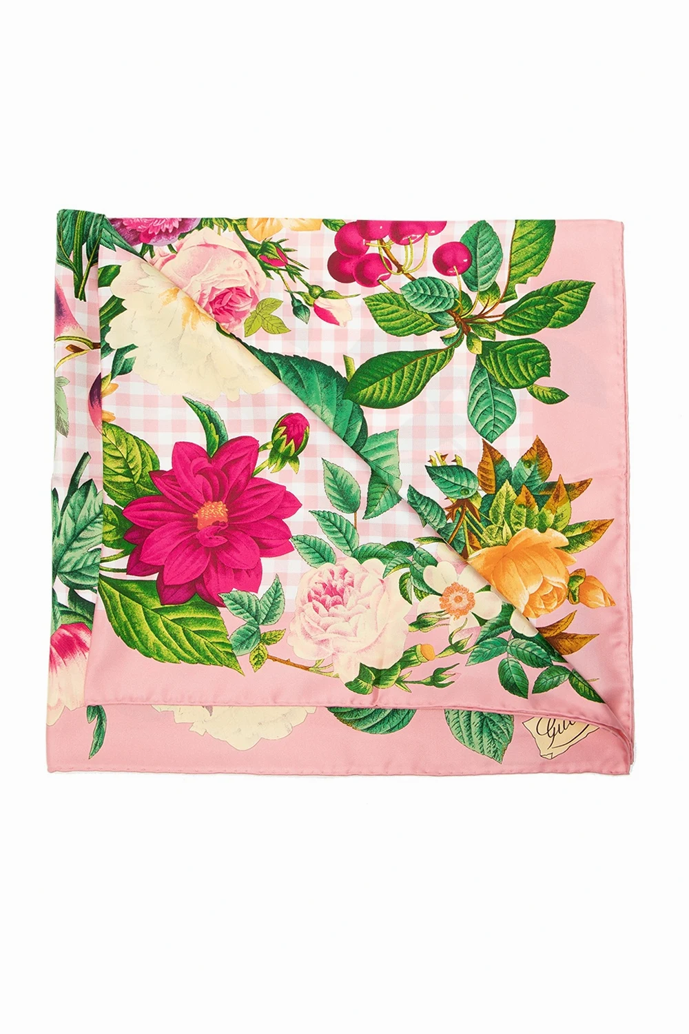 Floral-printed shawl