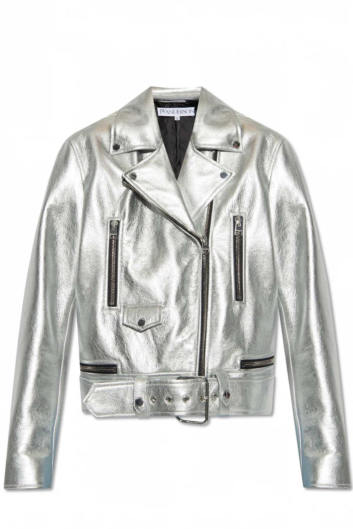 Leather biker jacket