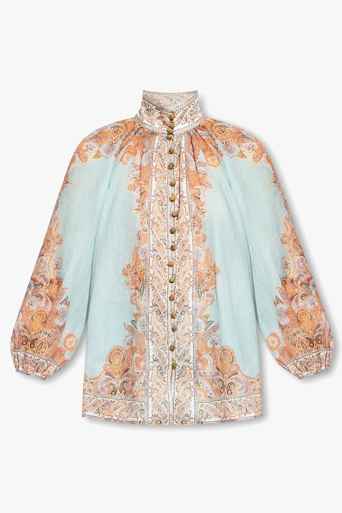 Shirt with puff sleeves