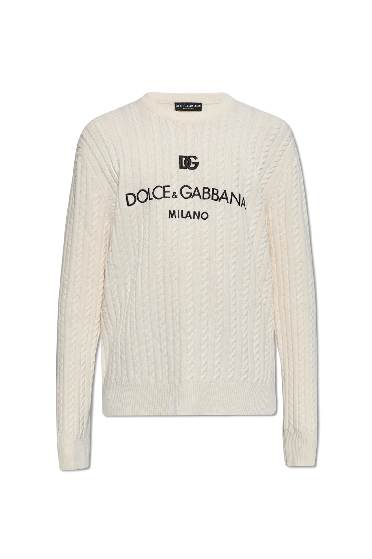 cream Sweater with logo