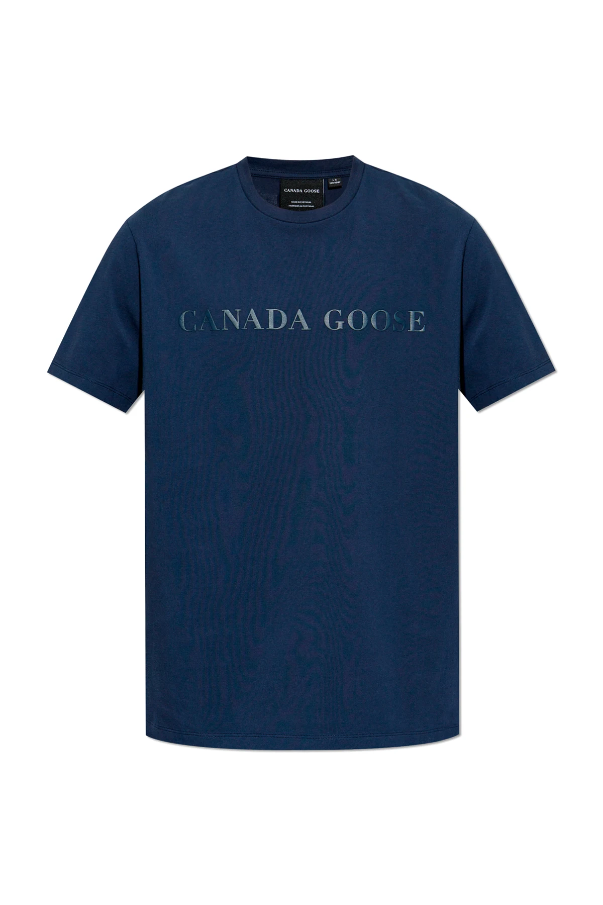 GRANATOWY T-shirt z logo `Emersen`