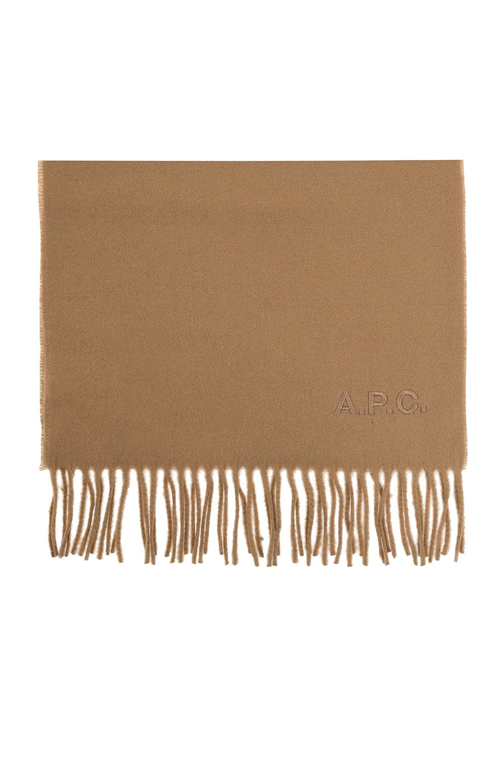 Logo-embroidered scarf