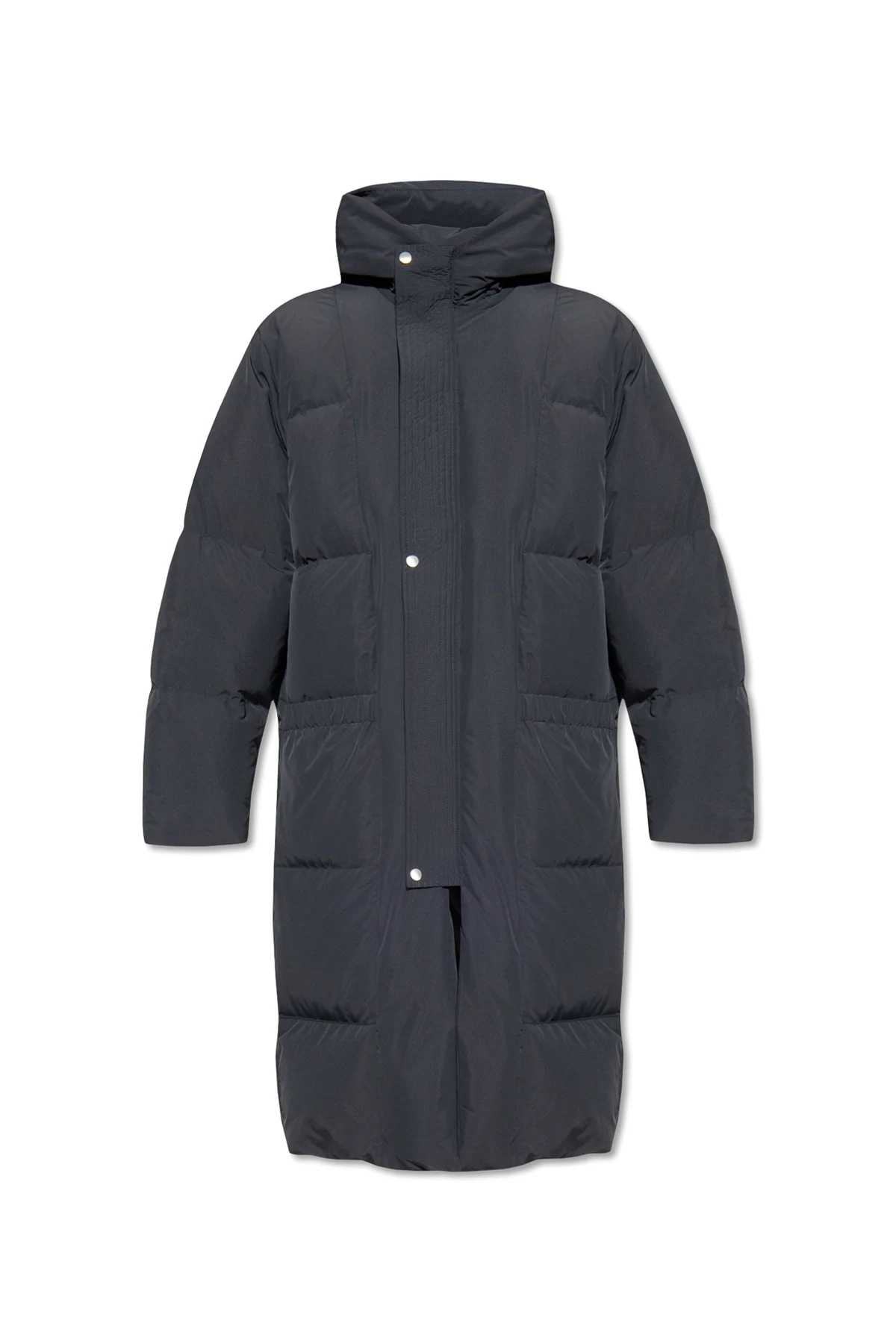 Long down jacket with hood