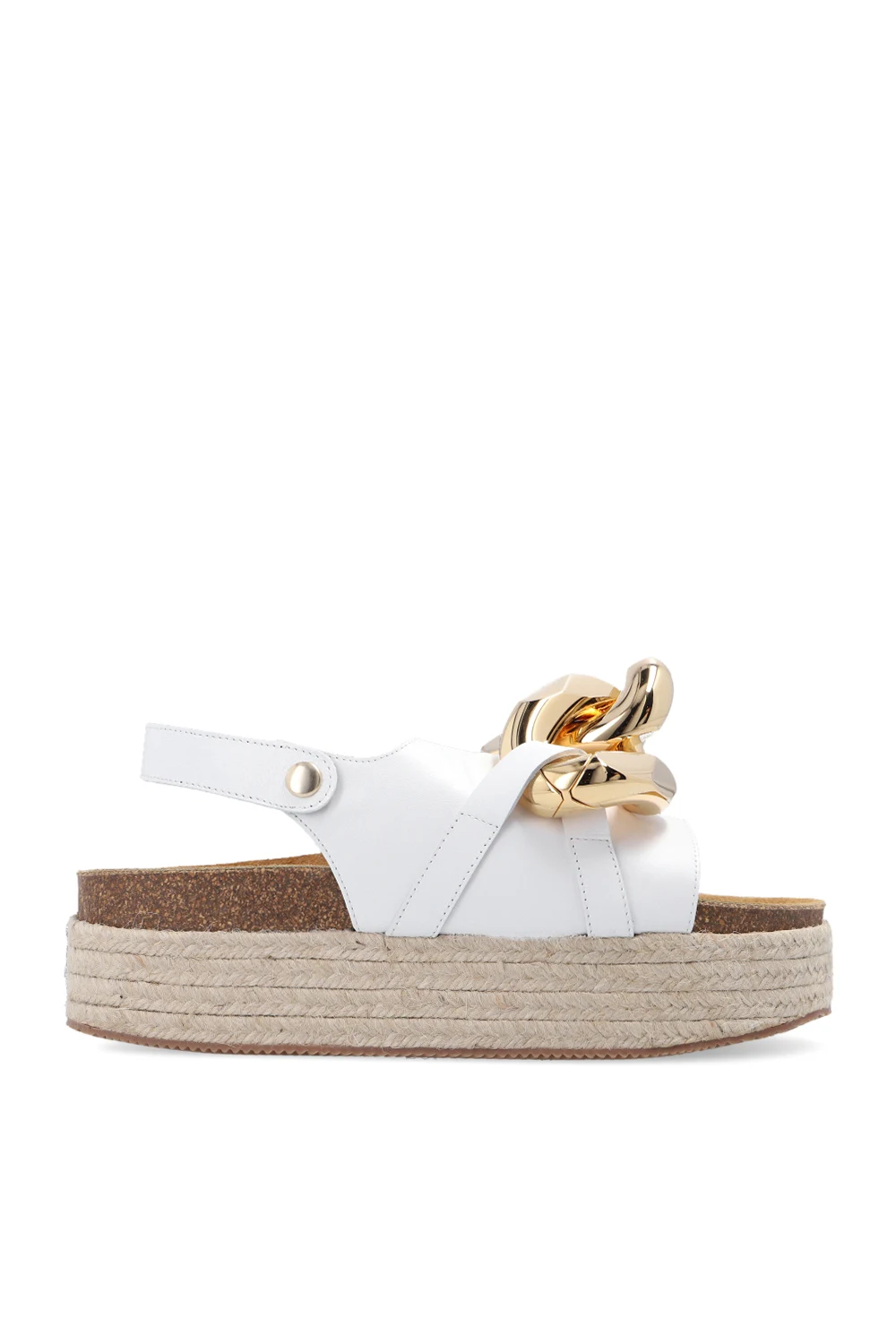 Leather platform sandals