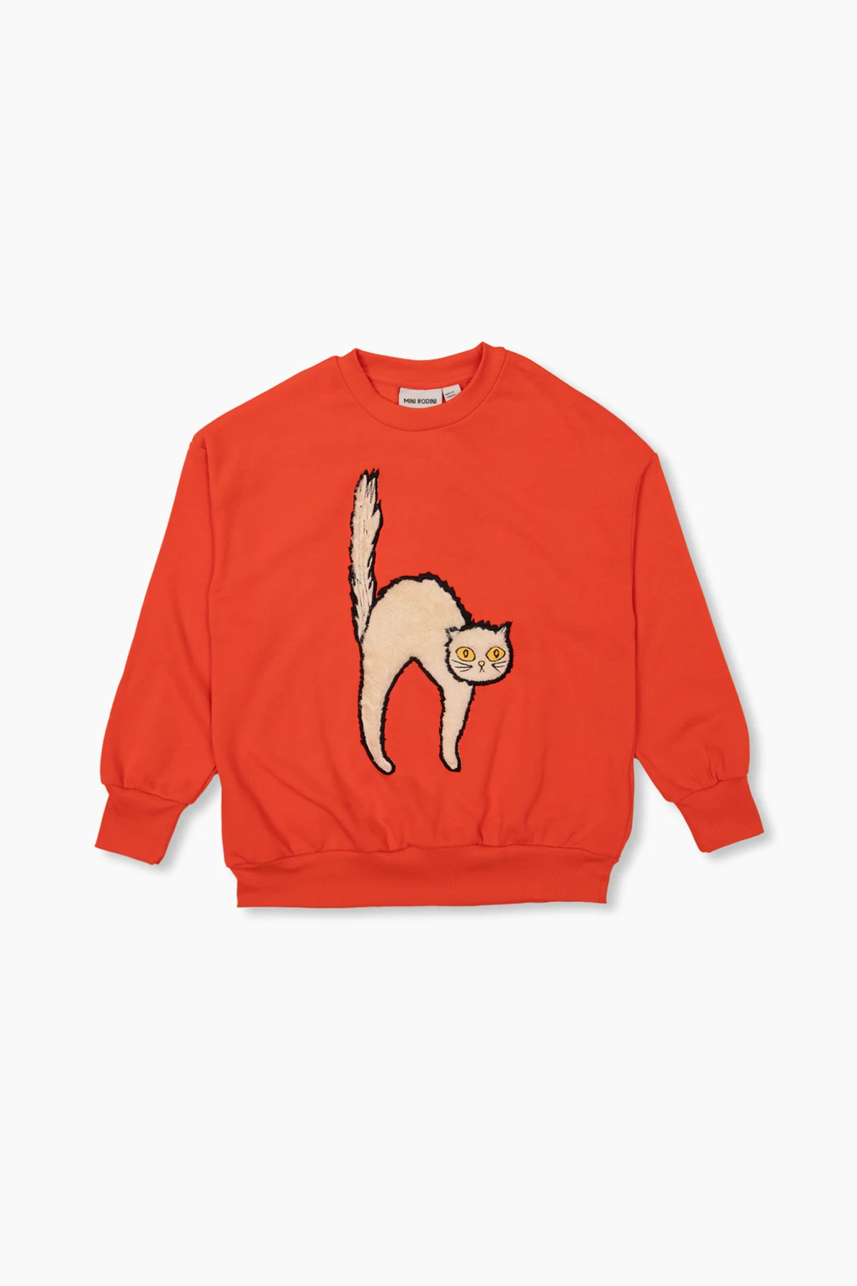 Sweatshirt with cat motif