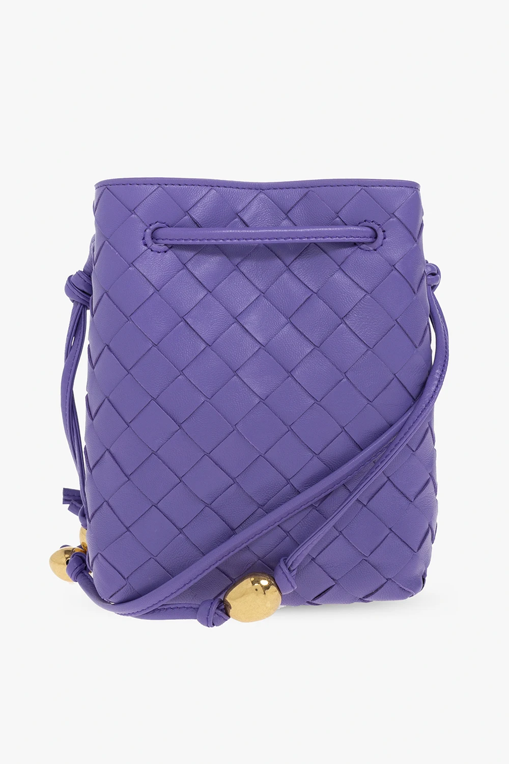 Leather bucket bag