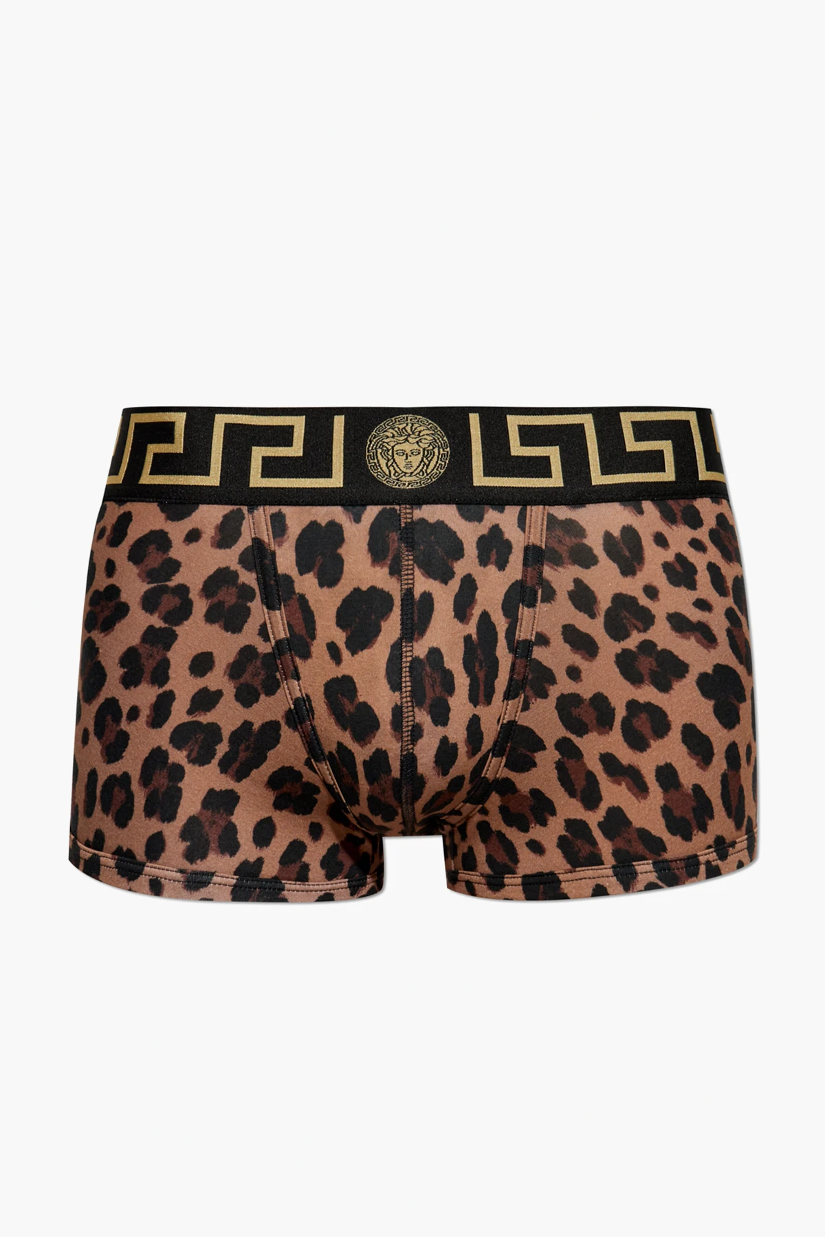 BROWN Boxers with animal motif