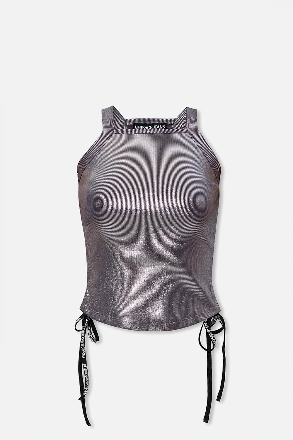 Glistening ribbed top