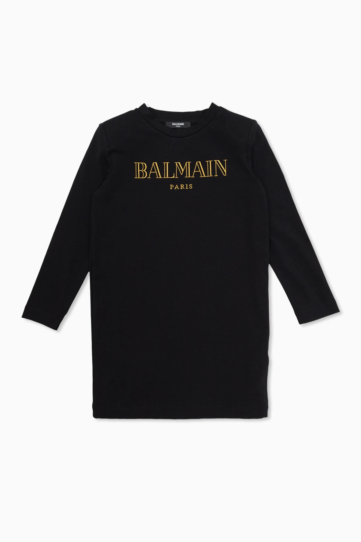 BLACK Dress with embroidered logo