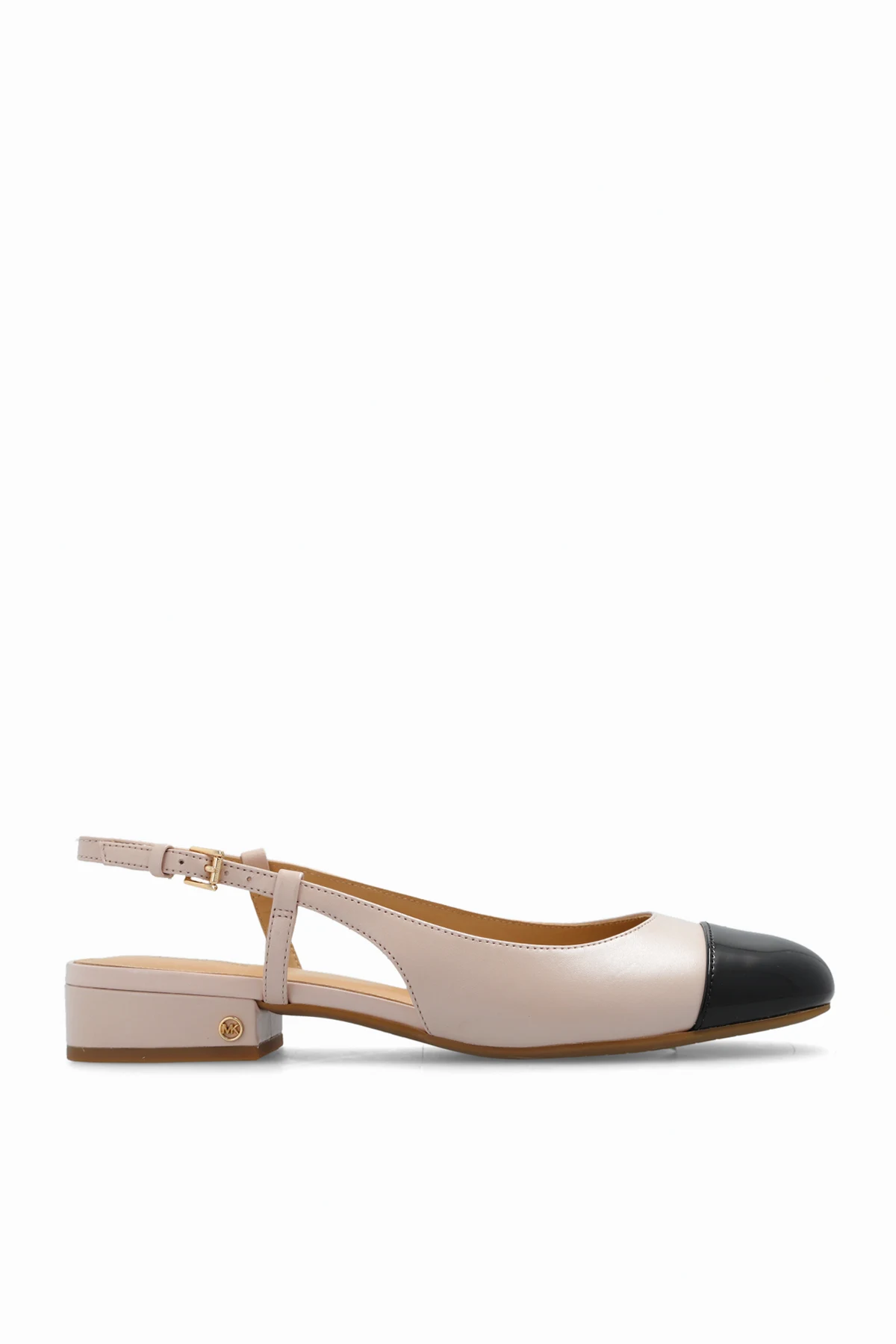 Leather slingback shoes