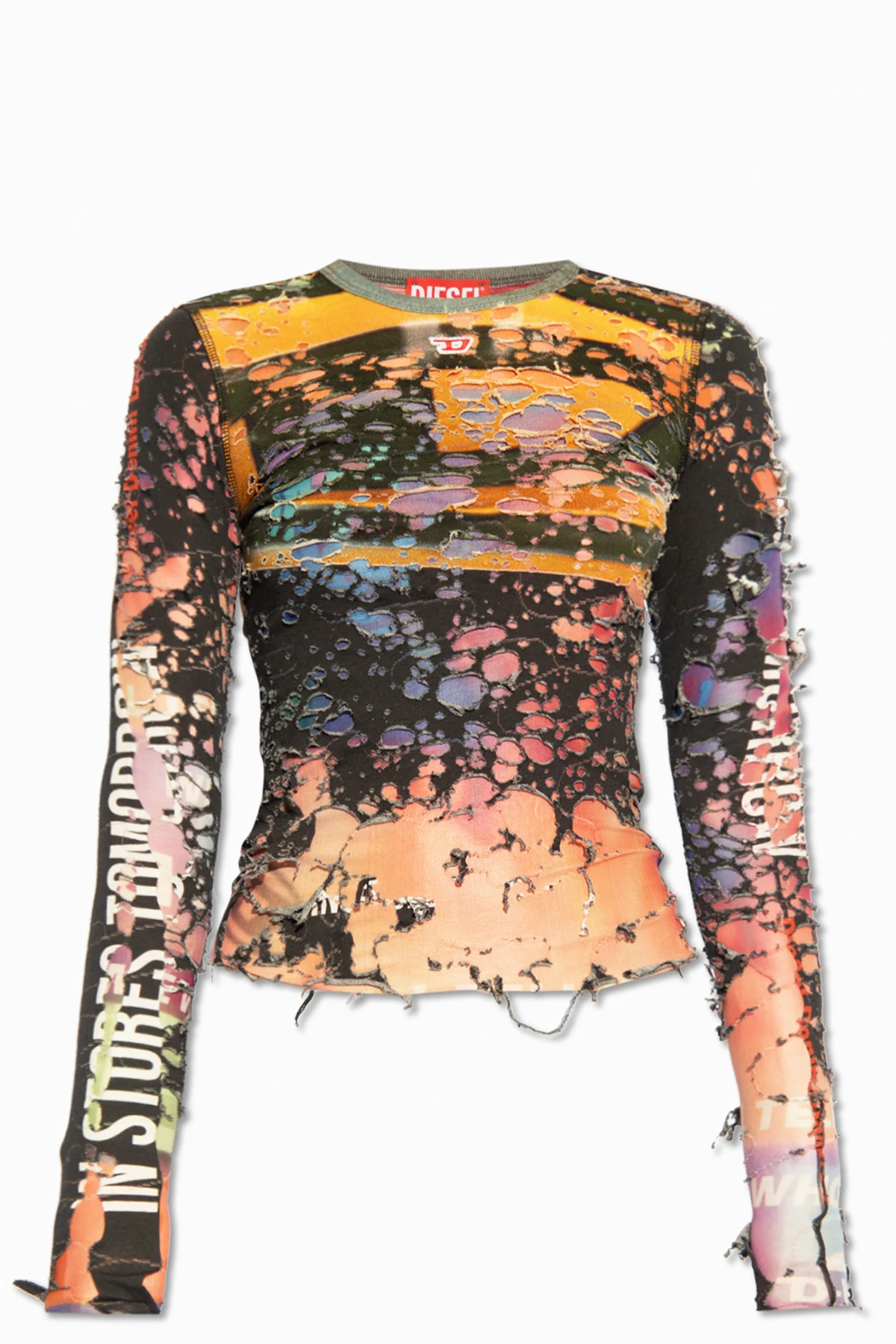 ‘T-MILEY’ top with long sleeves