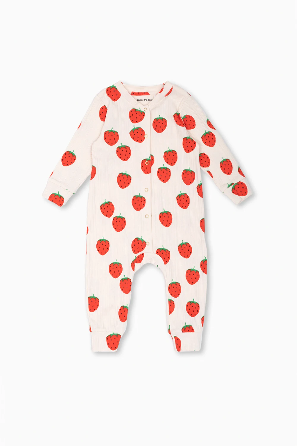 Jumpsuit with motif of strawberries
