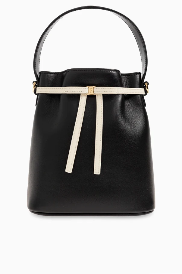 BLACK Leather handheld bag