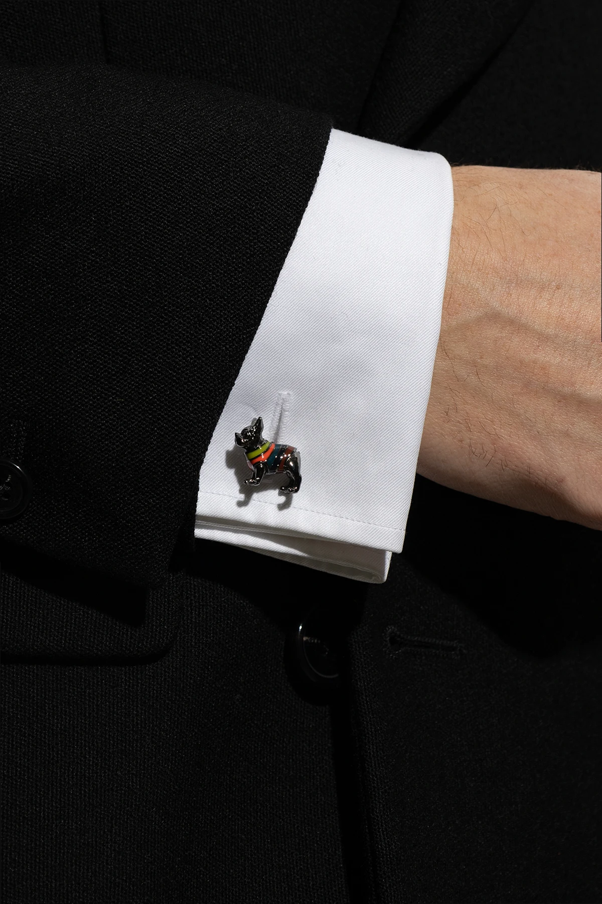 Logo-engraved cufflinks