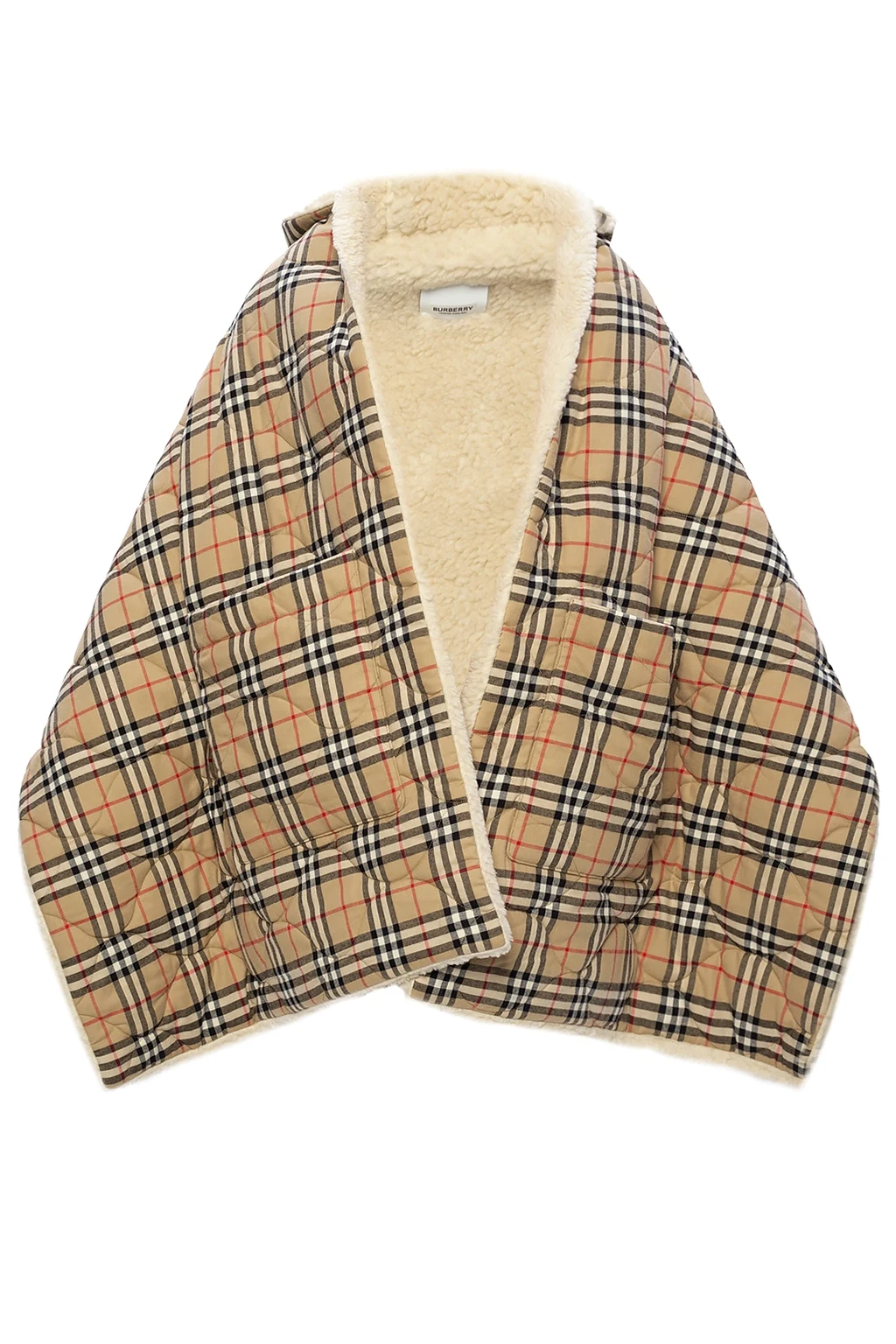 Reversible hooded poncho