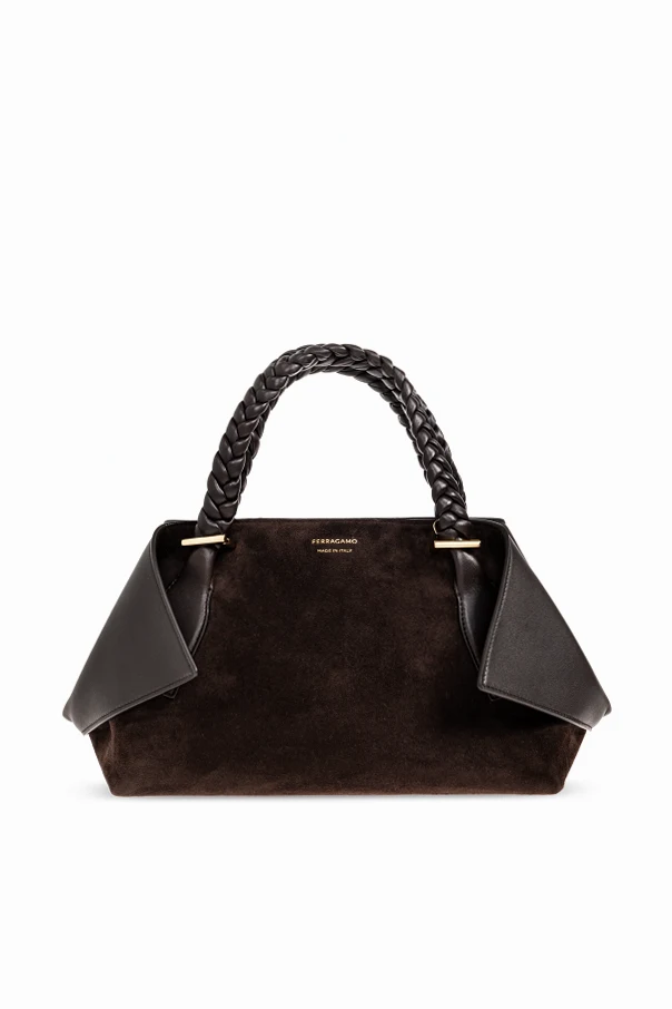BRAUN Wildleder-Handtasche