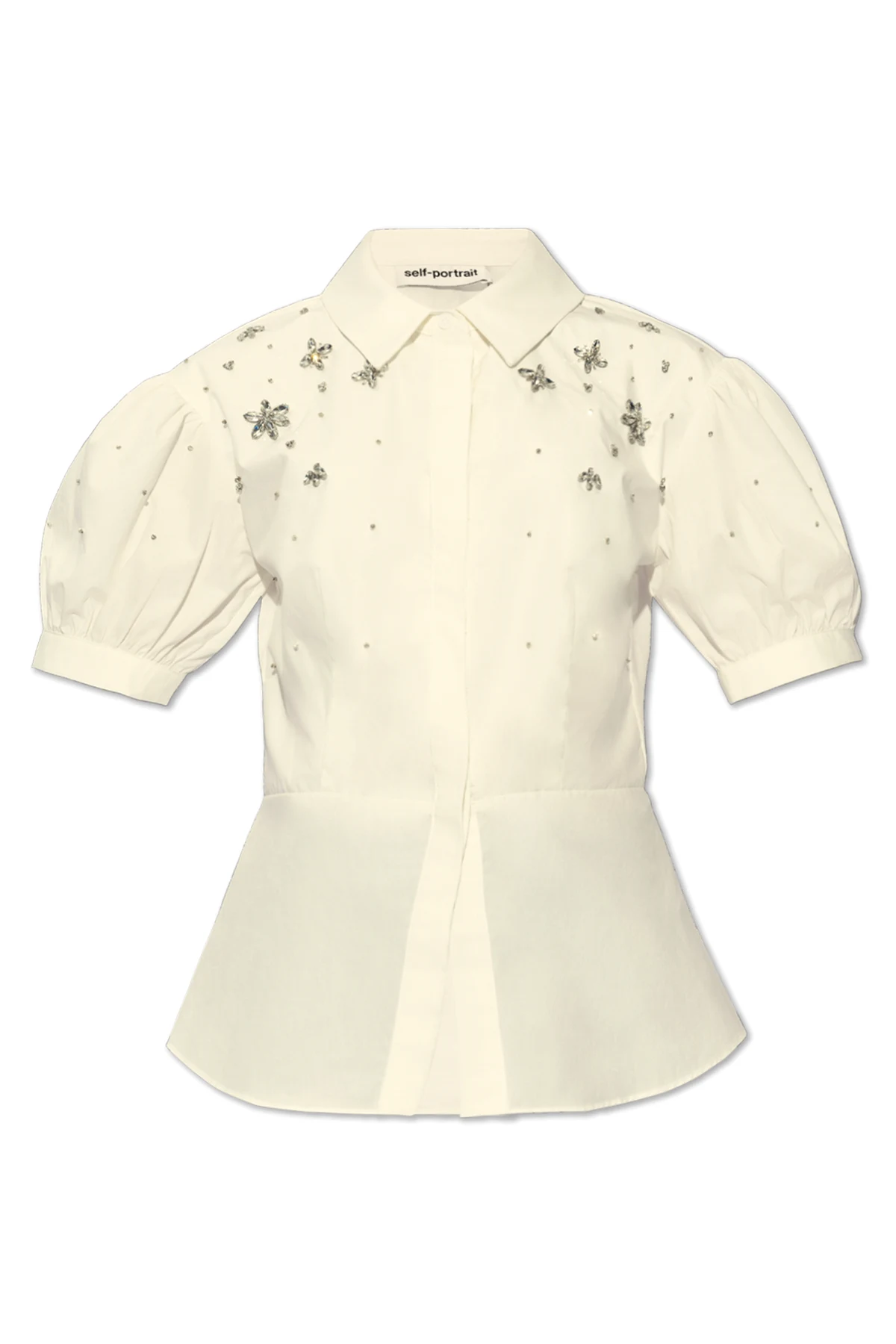 Blouse with puffy sleeves