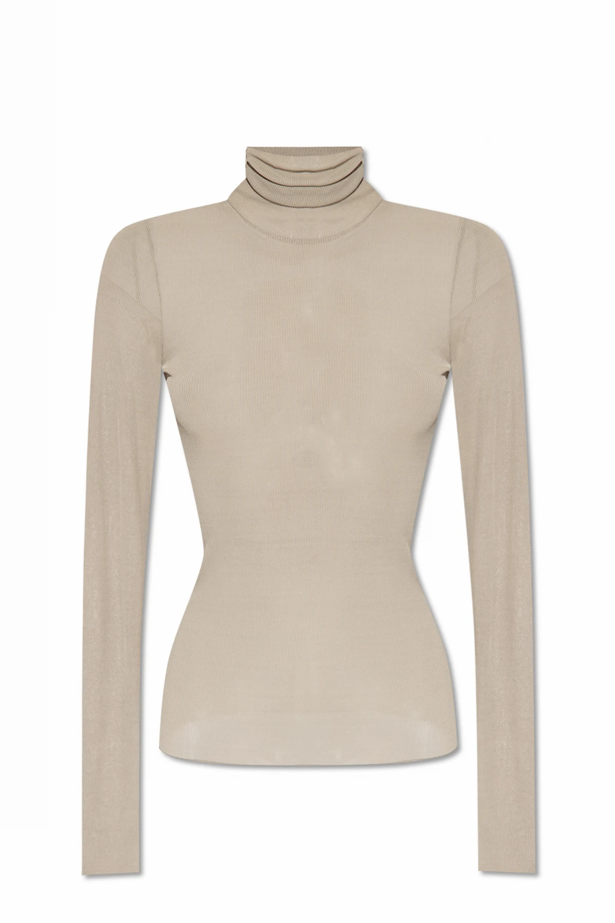 Ribbed turtleneck sweater