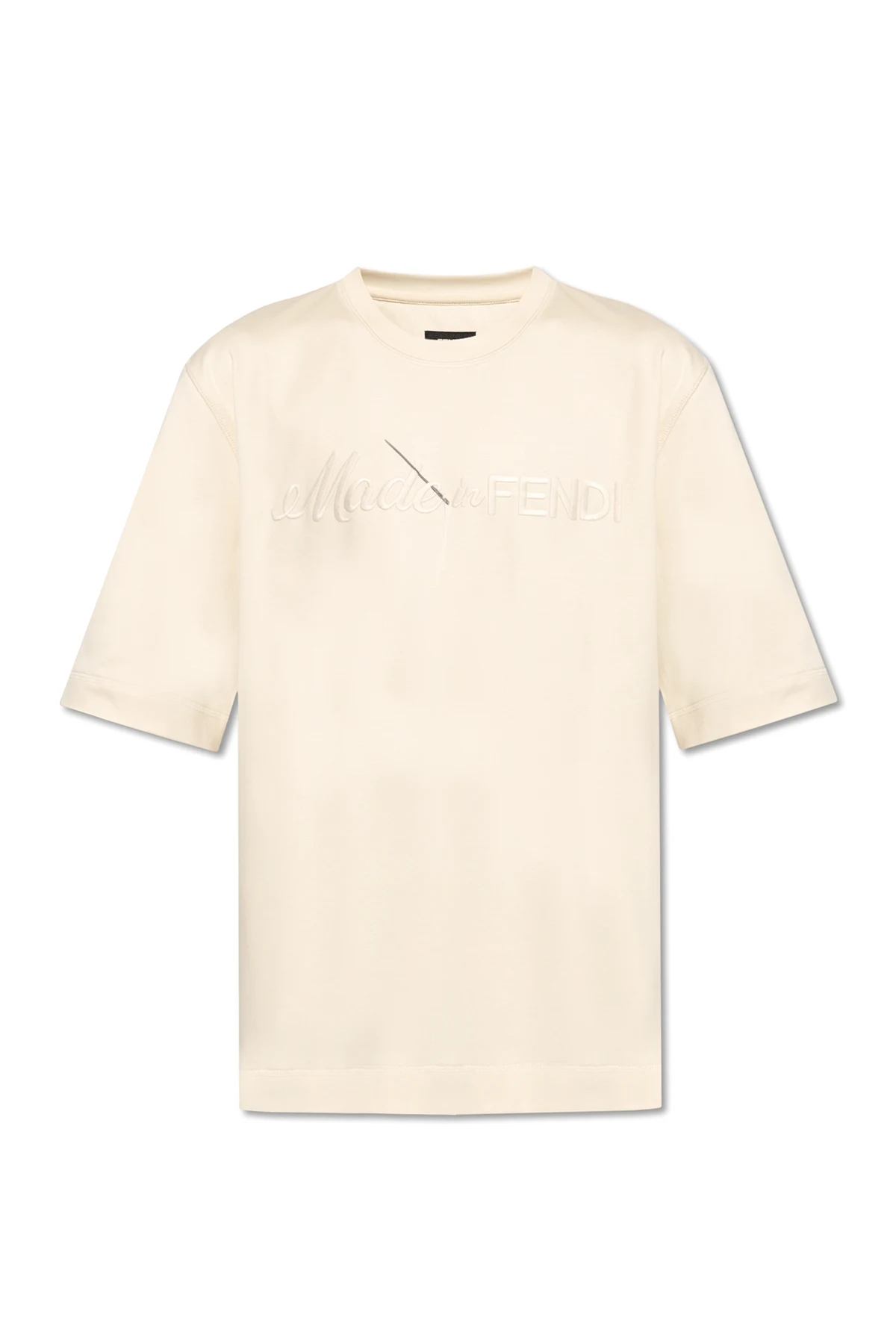 T-shirt z wyszytym wzorem
