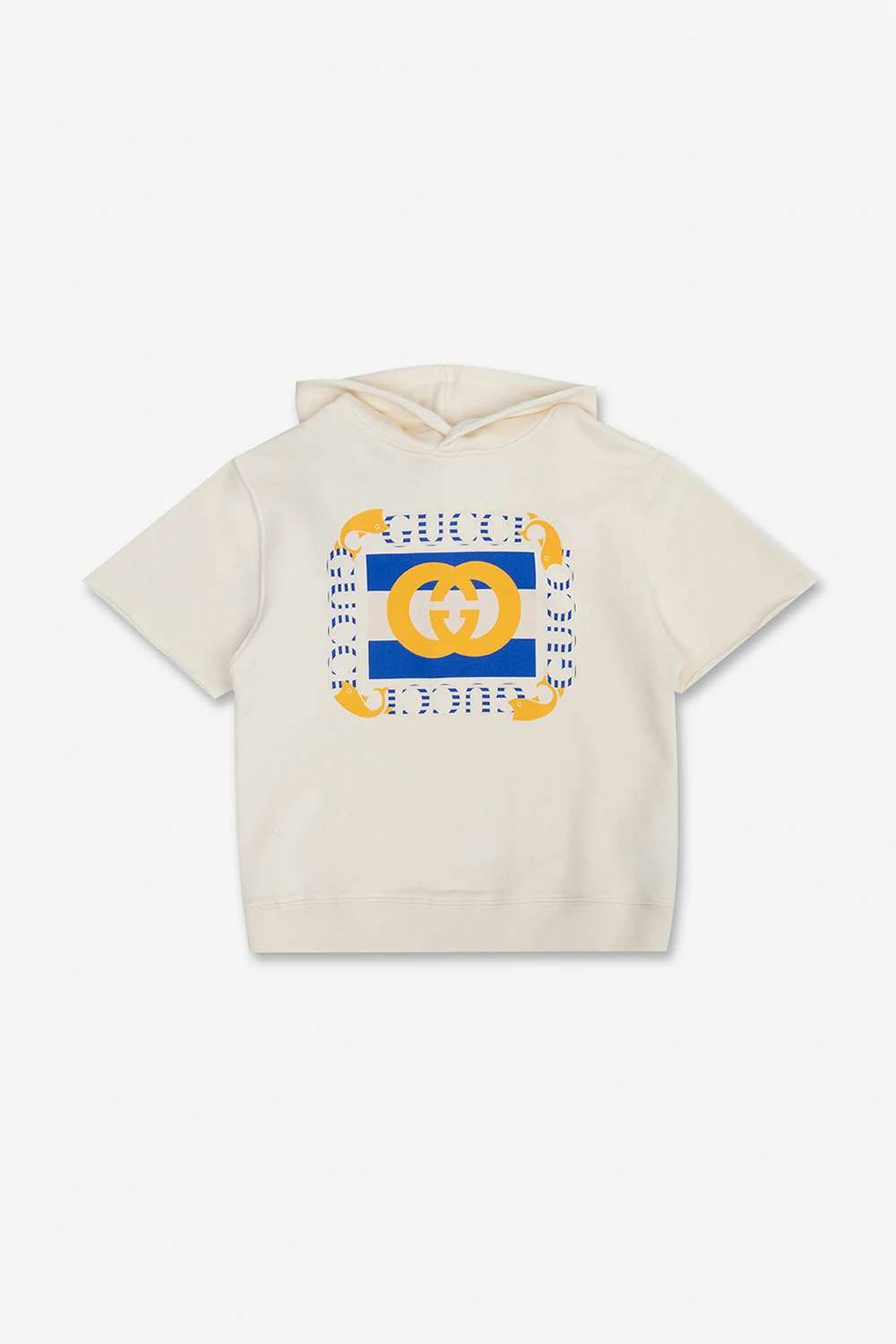 Hoodie with short sleeves
