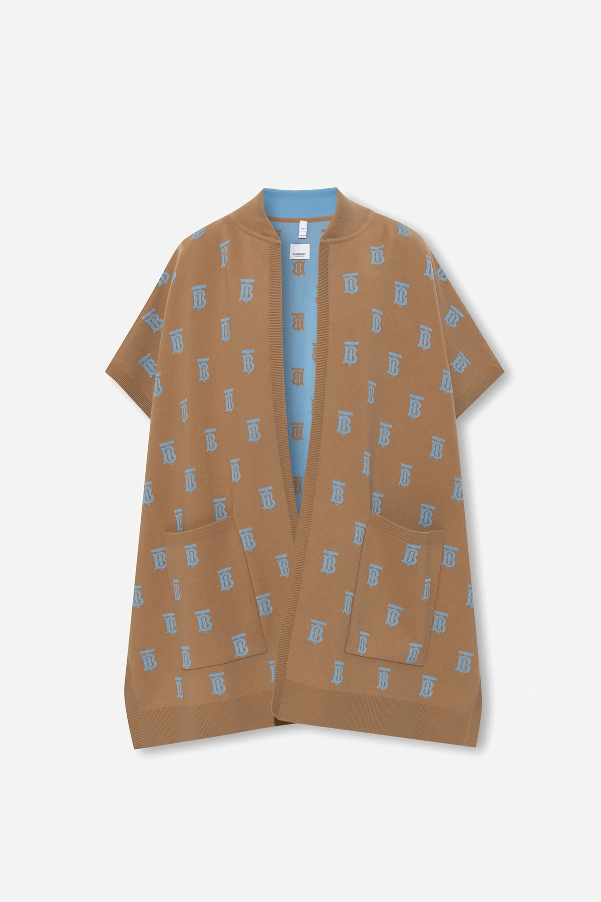 ‘Carly’ poncho with monogram