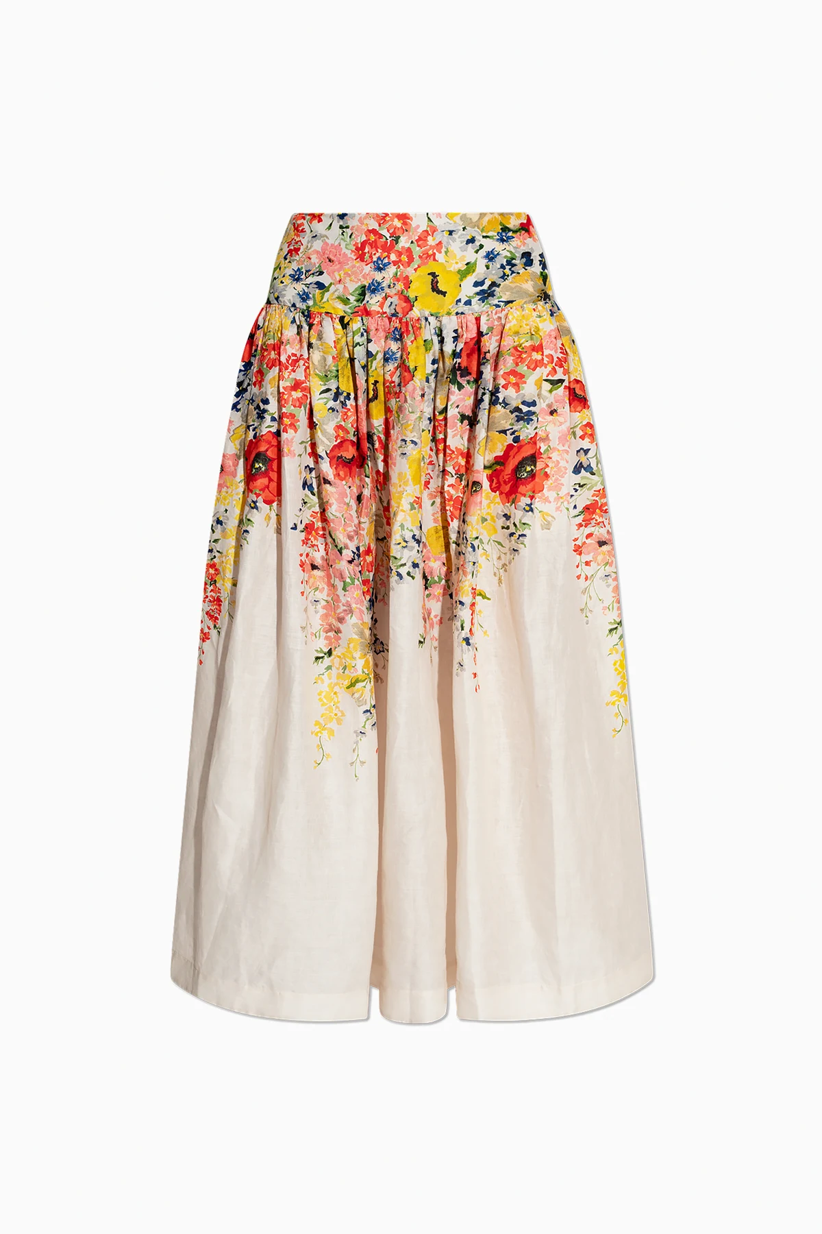 Skirt with floral motif