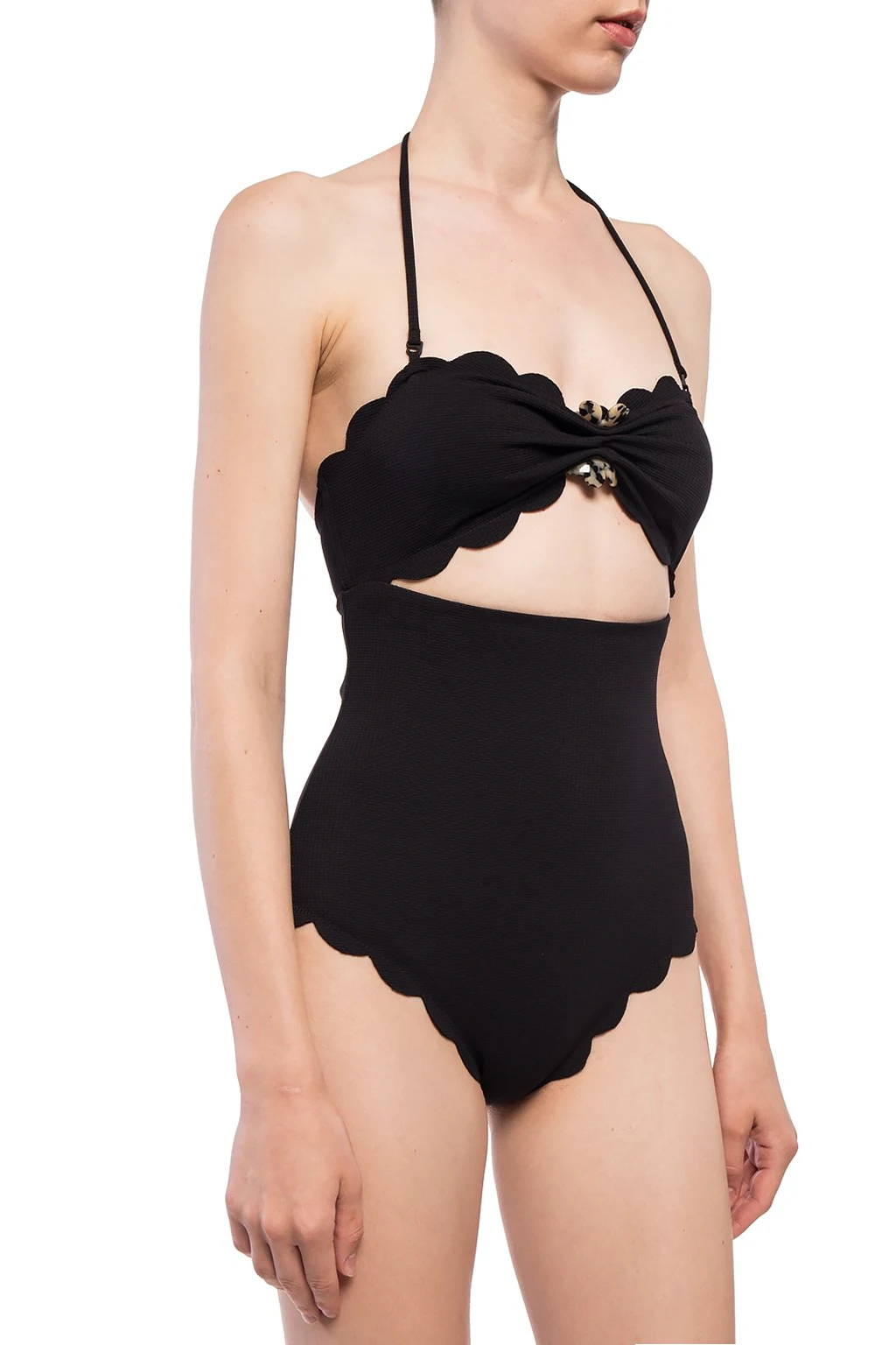 Embellished one-piece swimsuit
