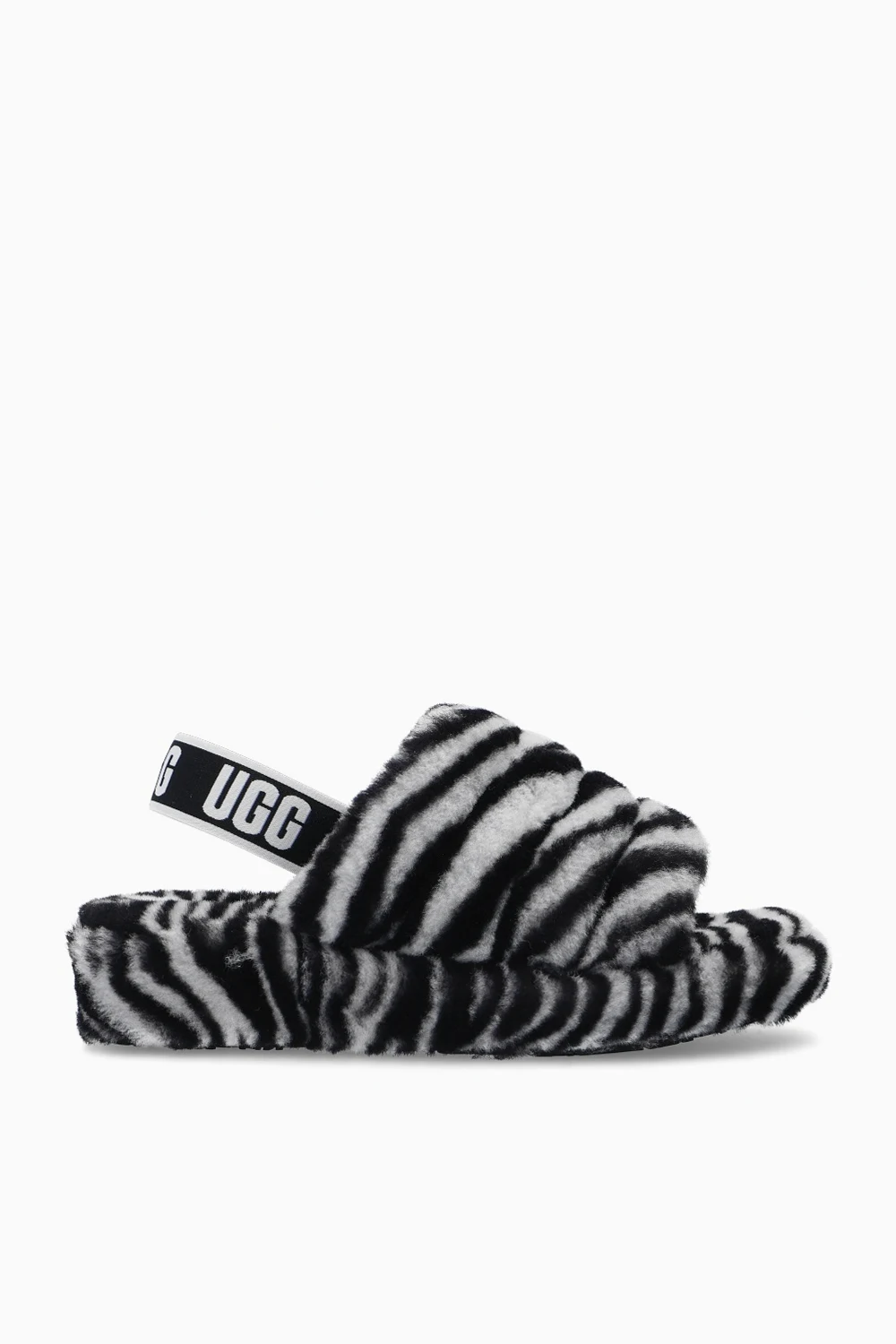 Futrzane sandały ‘W Fluff Yeah Slide Zebra’
