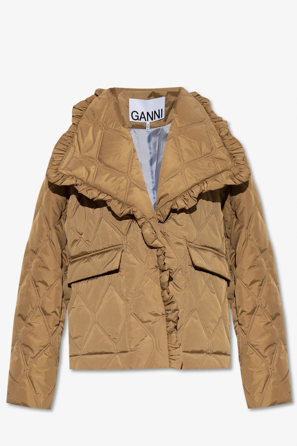 Quilted jacket with collar
