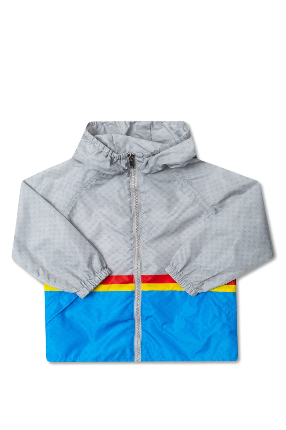 Patterned hooded jacket